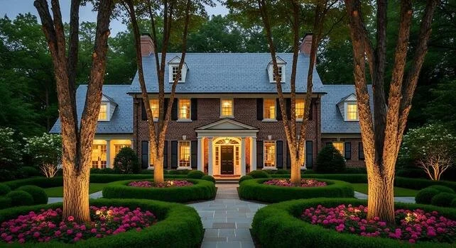 luxury-home-exterior-at-dusk-beautiful-house-with-illuminated-garden-and-trees-photo.jpg