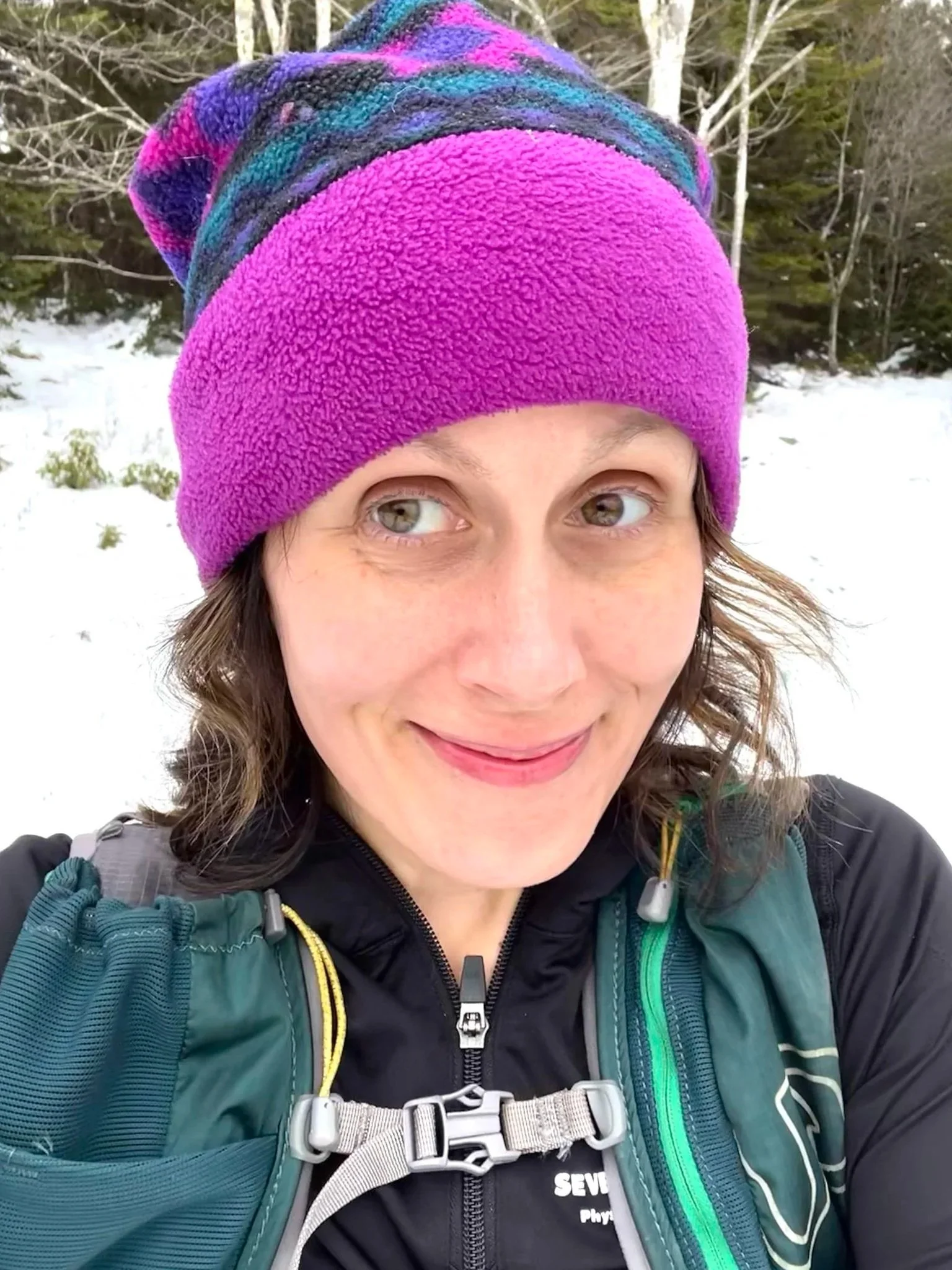 Kate, outdoors in the snow