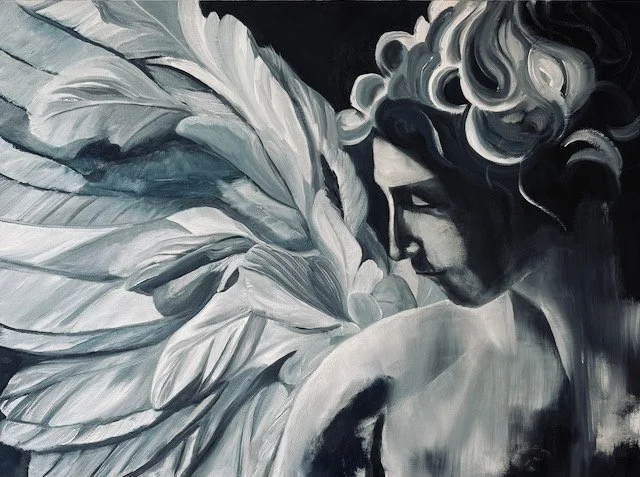 Angel Adonis 60 x 40 cms Oils on board