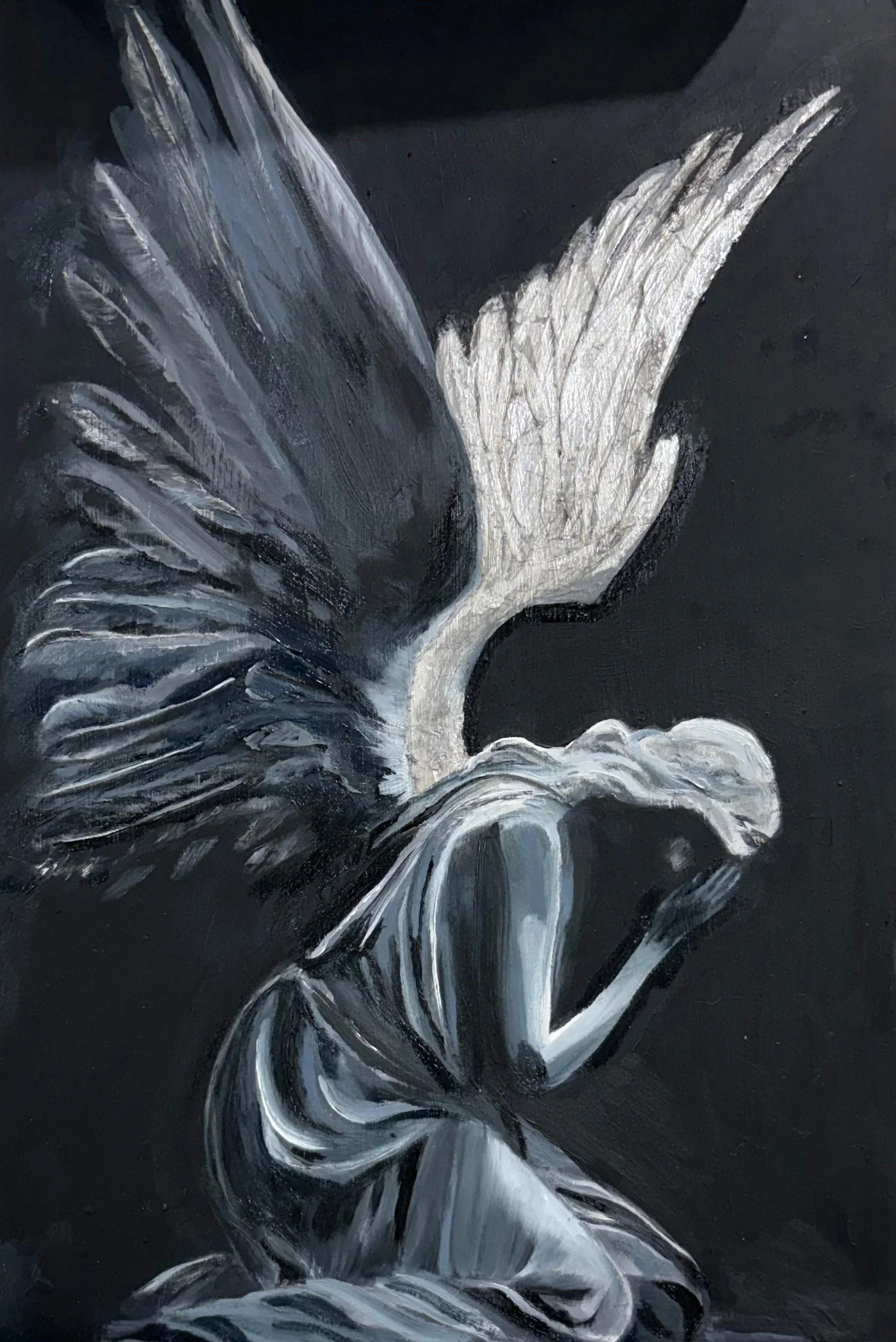 Angel Weeping
40 x 20 cm
Oil & Silver Leaf on board