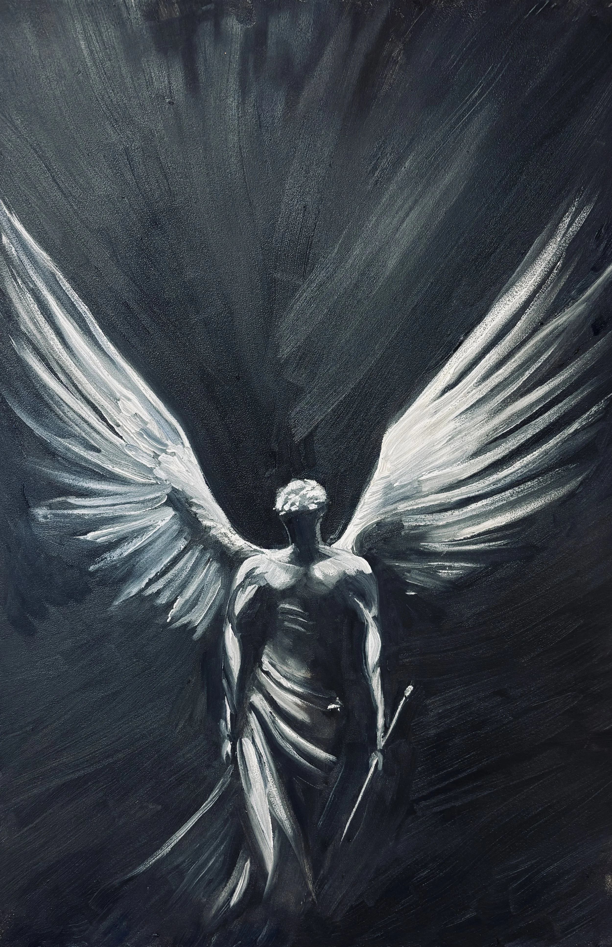 Angel Arrival
60 x 40 cm
Oil on board