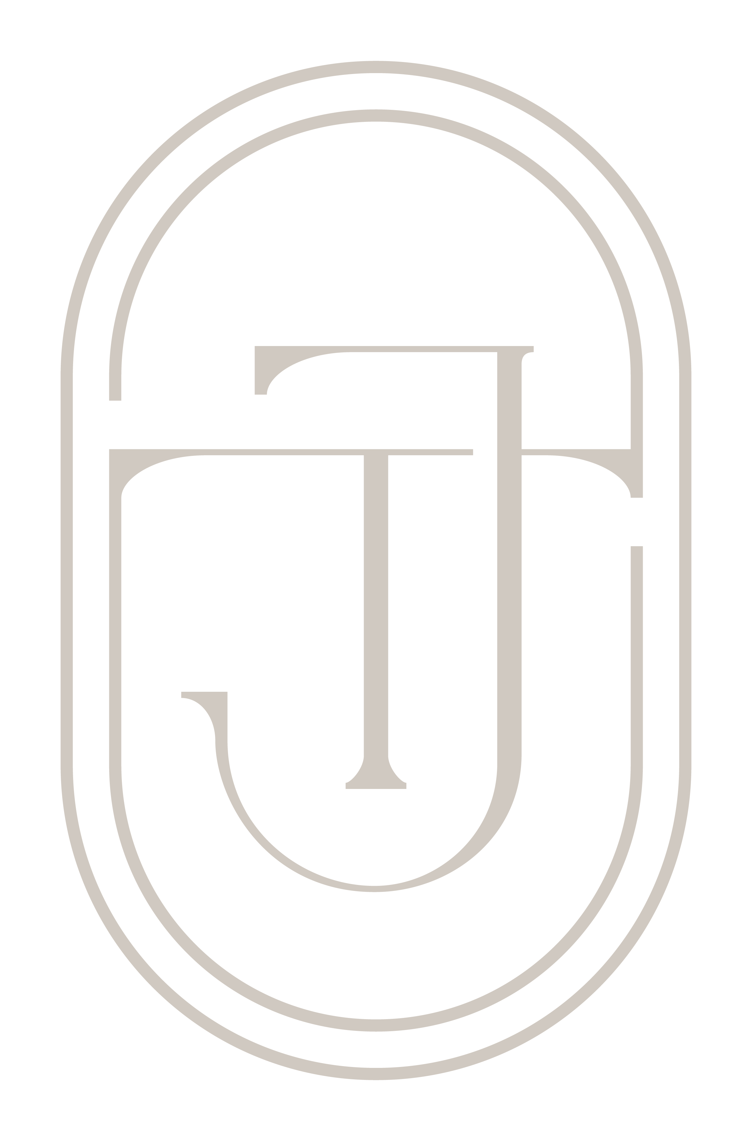 A logo featuring a large letter 'J' in the center surrounded by a stylized circular design on a black background.