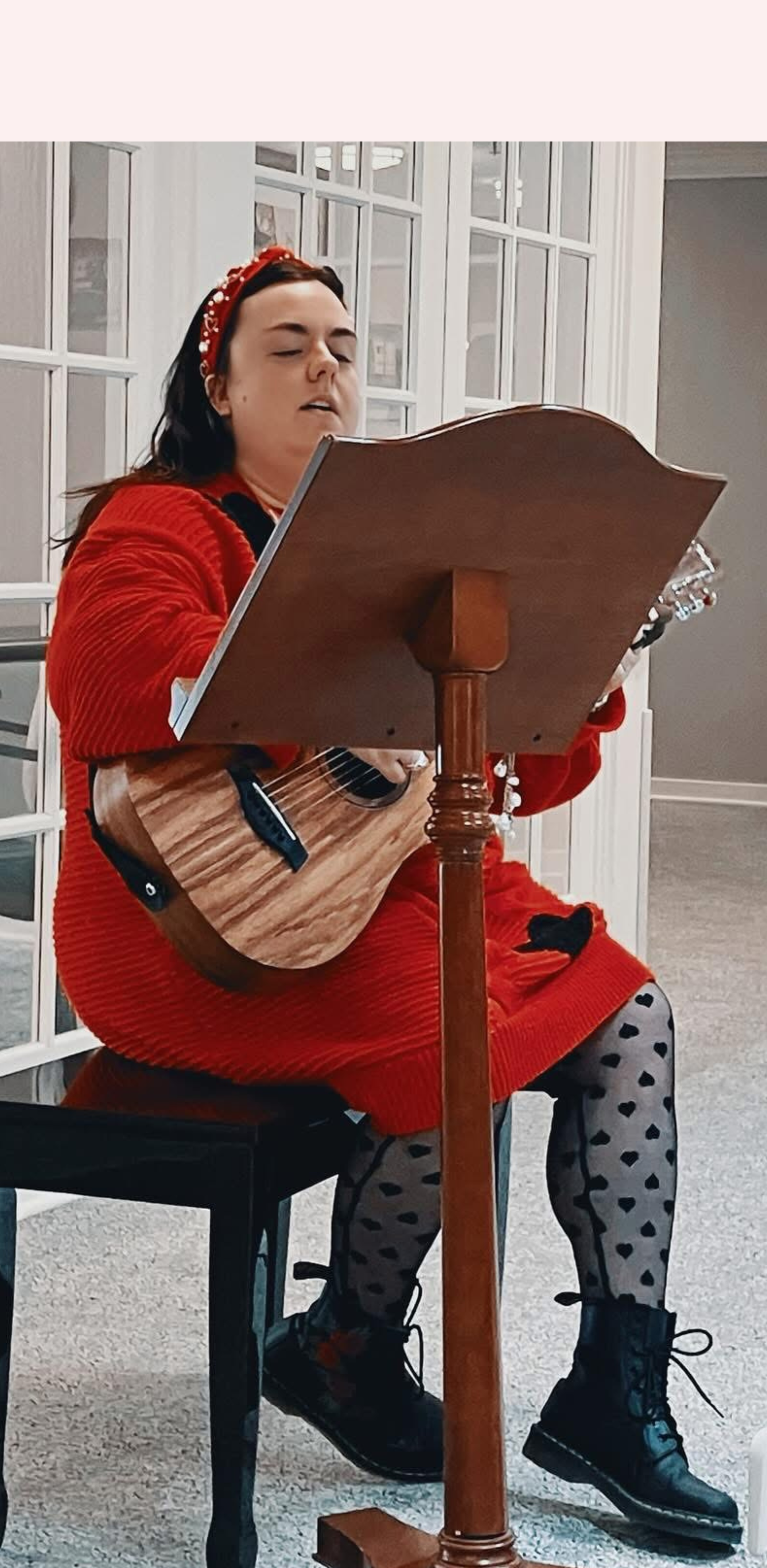 Sam Heydt, founder of Music for Every Body LLC, performing.