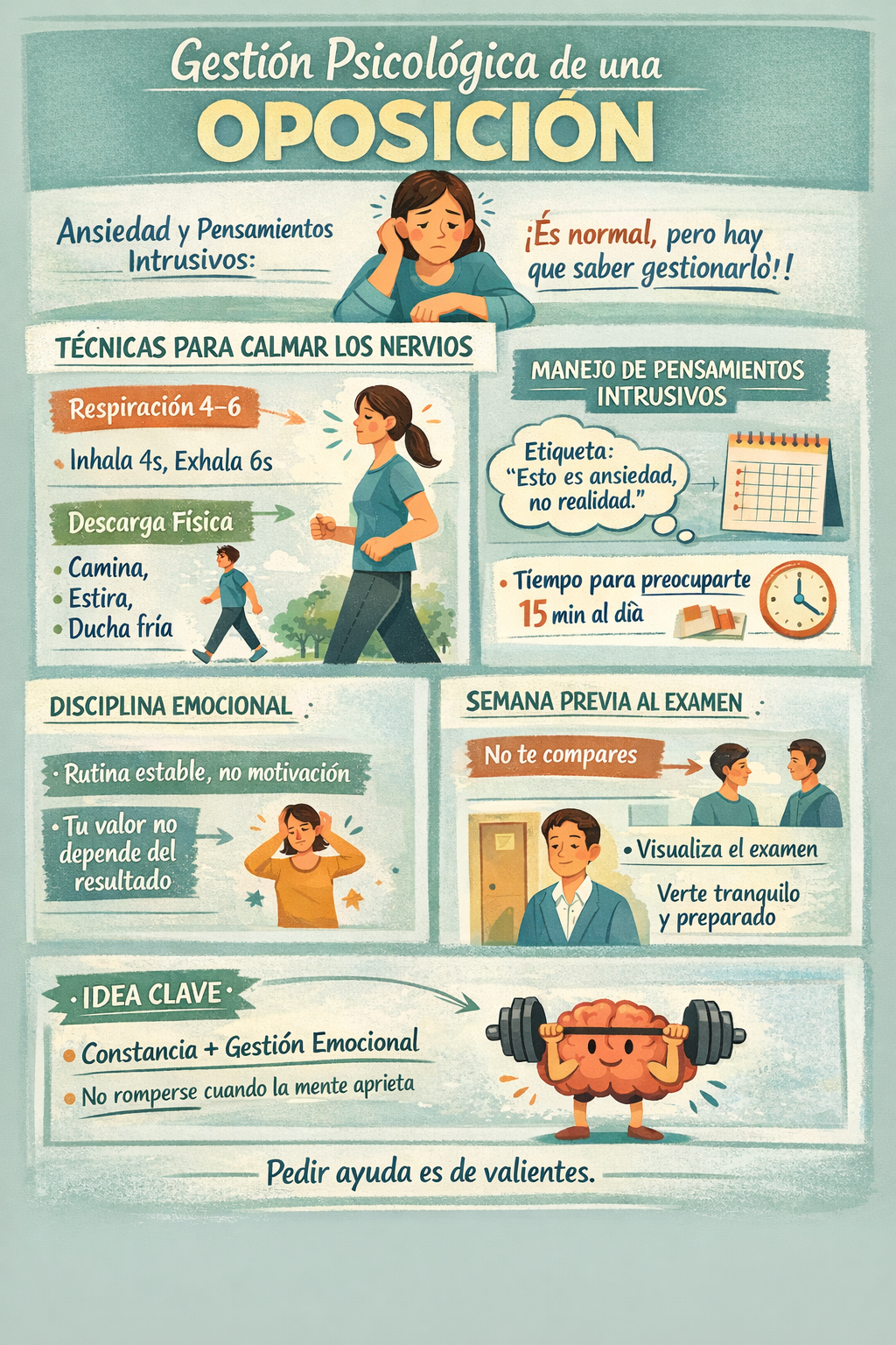 Parte psicológica de una oposición.