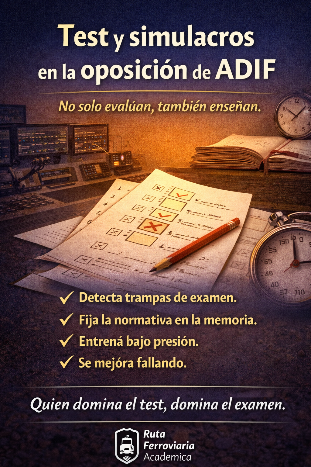 TEST Y SIMULACROS EN LA OPOSICIÓN DE ADIF