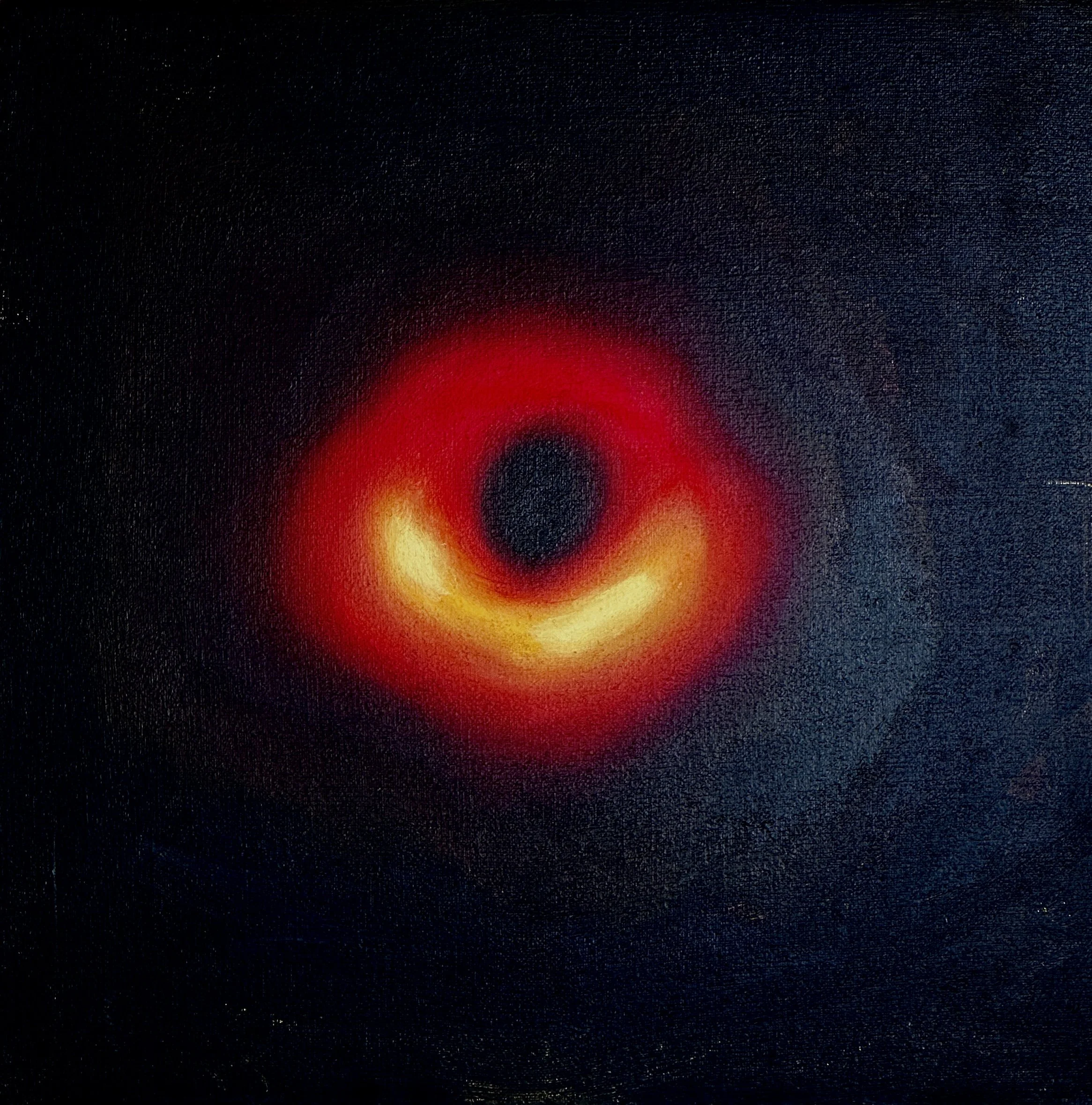 Black Hole #2, Oil on Canvas, 20  x 20 cm, 2025