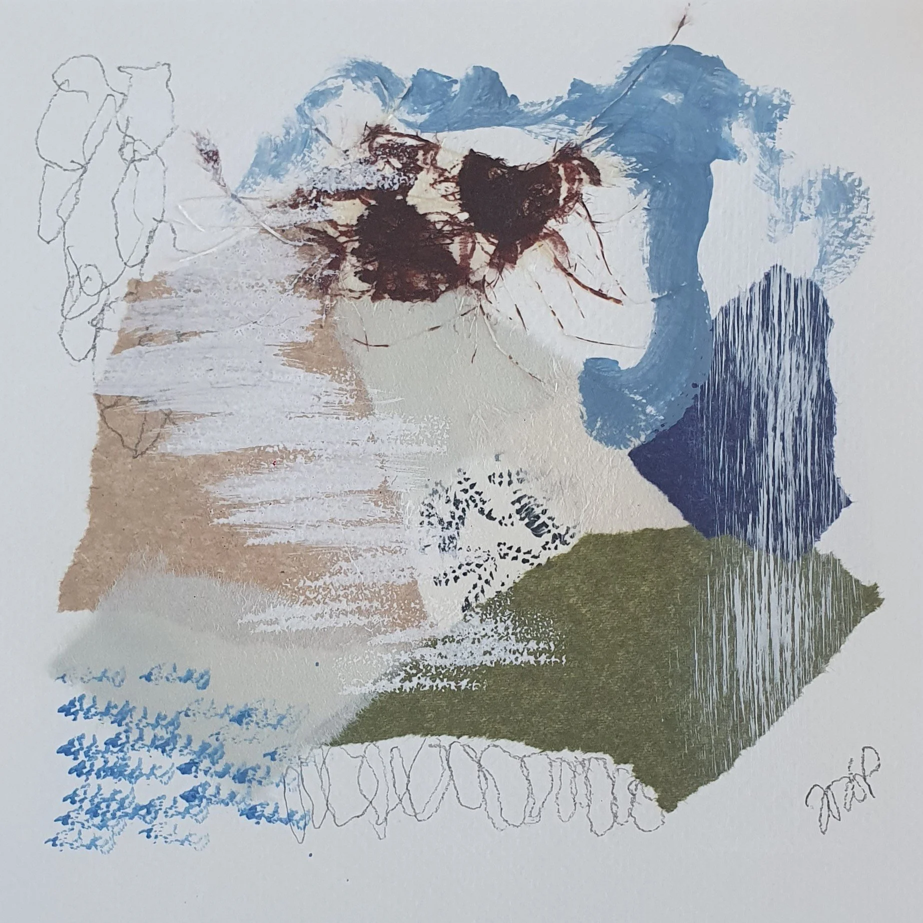 Collage Printemps Indigo #2