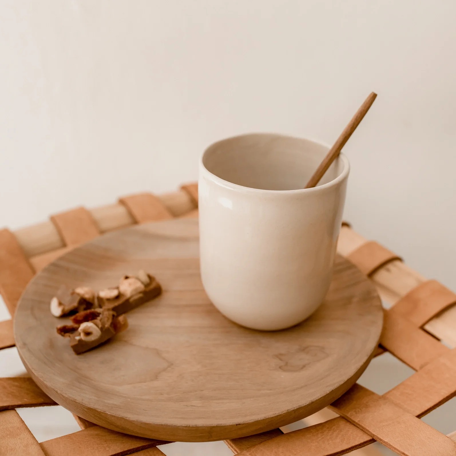 Tasse café / thé en grès — Beige naturel — Claycraft