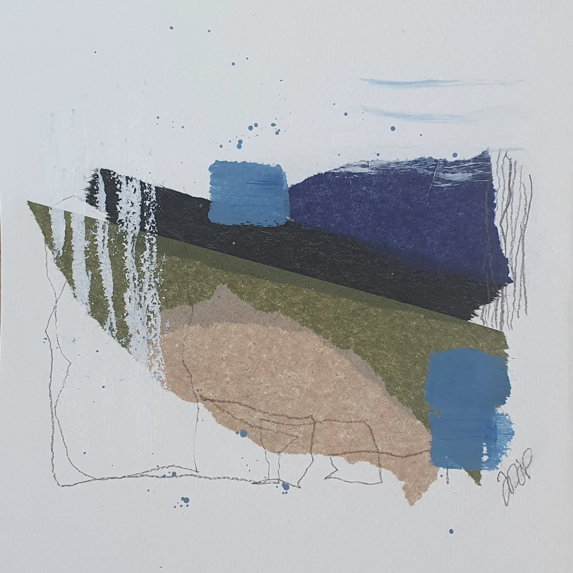 Collage Printemps Indigo #3