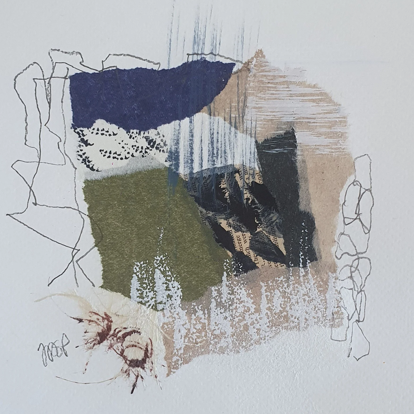 Collage Printemps Indigo #4