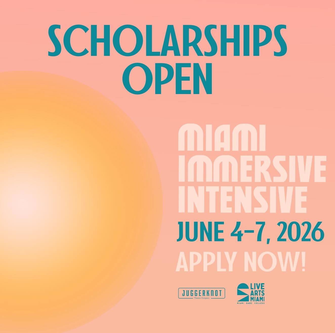 We&rsquo;re thrilled to announce that scholarship applications for Miami Immersive Intensive (MII) 2026 are now open 💥Thanks to the generous support of our community, these scholarships make it possible for more creatives to dive into immersive and 