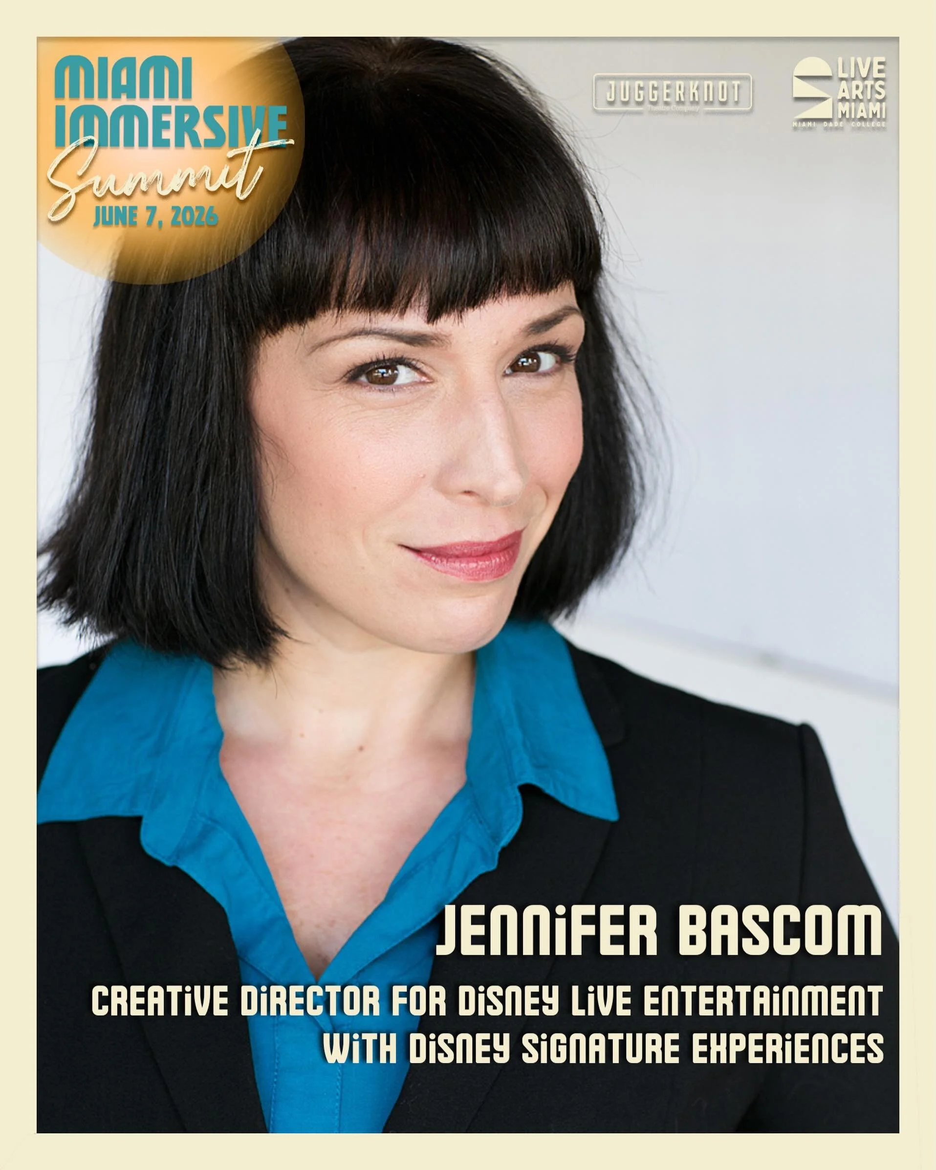 📣 Jennifer Bascom joins the Miami Immersive Summit at MII 2026

Creative Director for @disneyliveentertainment with Disney Signature Experiences, @bascomjenjen_bascom creates story experiences designed to leave audiences feeling more connected &mdas