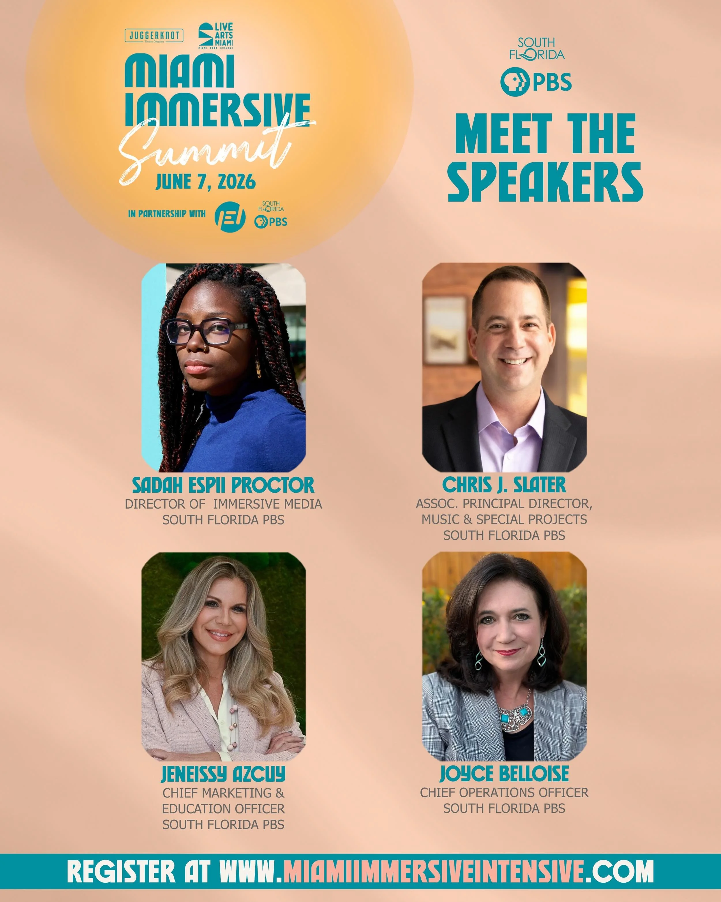 We are so proud to welcome @wpbt2 to the Miami Immersive Summit stage on June 7th for a conversation that feels more urgent than ever.

The Future of Education Is Immersive brings together the leaders of South Florida PBS&rsquo;s immersive media divi
