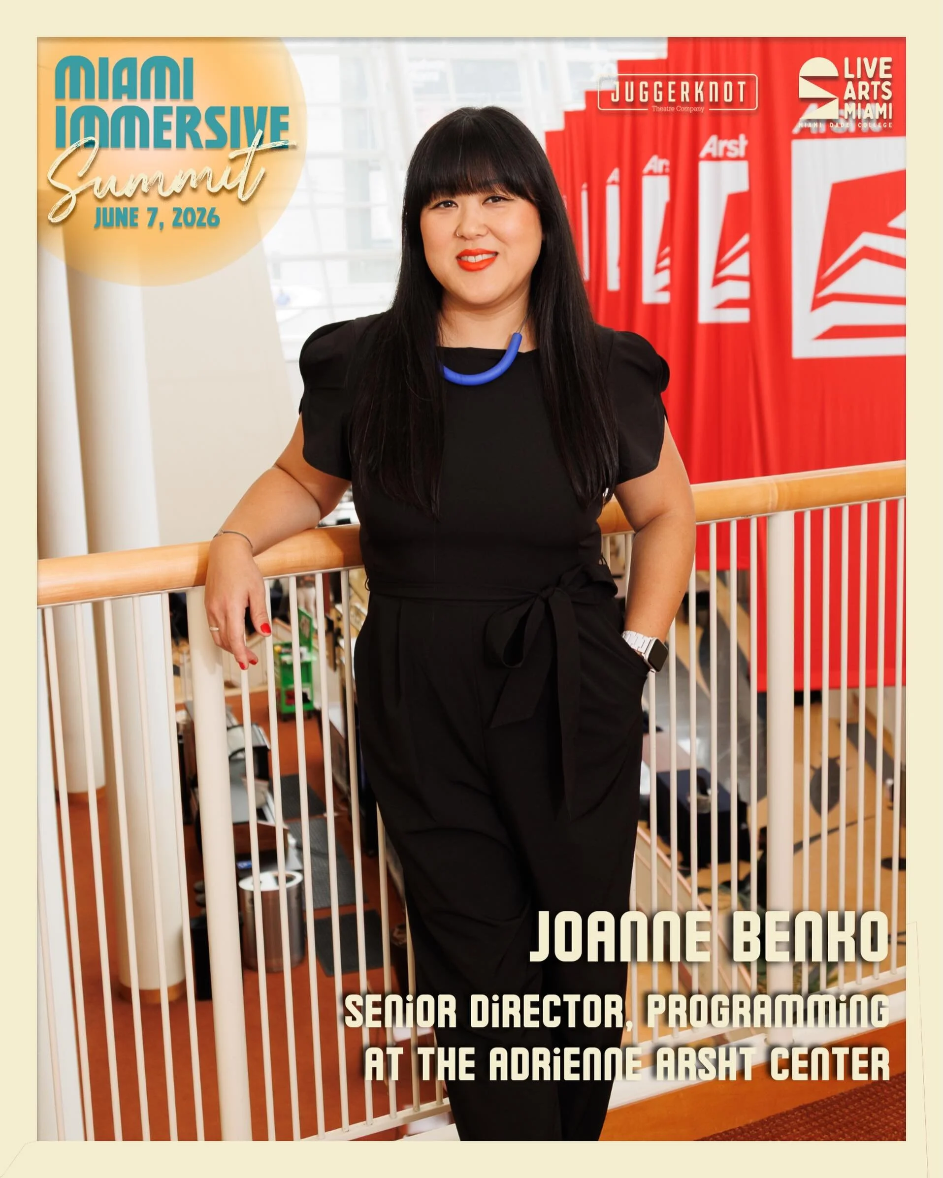 She&rsquo;s been in the room for Sigur R&oacute;s. Kraftwerk. Kevin Hart. Vice President Kamala Harris. And now &mdash; the Miami Immersive Summit.

Joanne &ldquo;Jo&rdquo; Benko, Senior Director of Programming at the @arshtcenter, is one of Miami&rs
