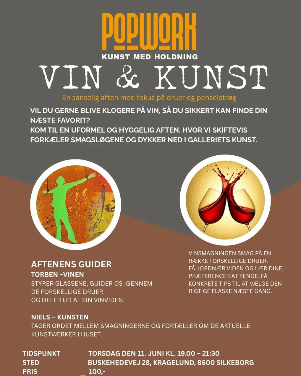 Husk at tilmeld dig&hellip;
Skynd dig f&oslash;r din nabo, eller tag ham/hende med. 

Vi ses dag 🧑🏻&zwj;🎨🍷