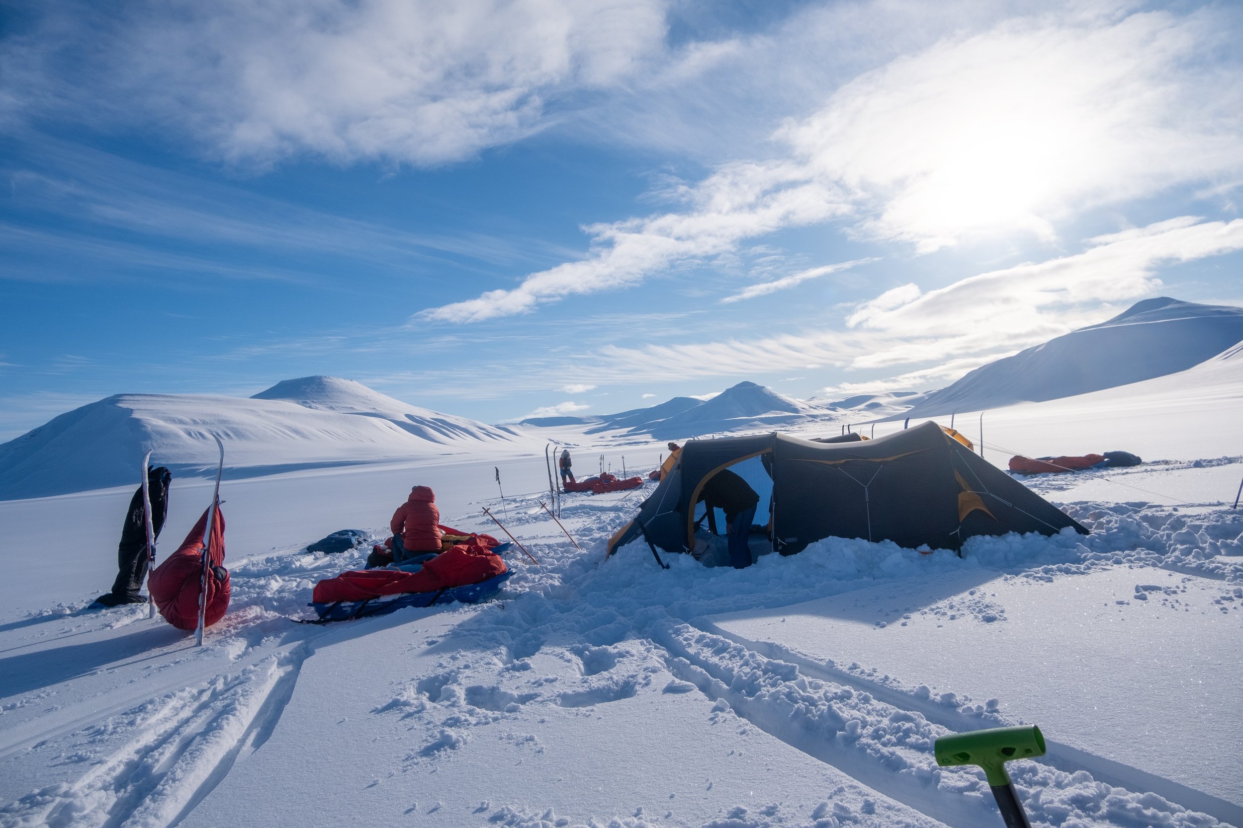 time to dry out the sleeping bags