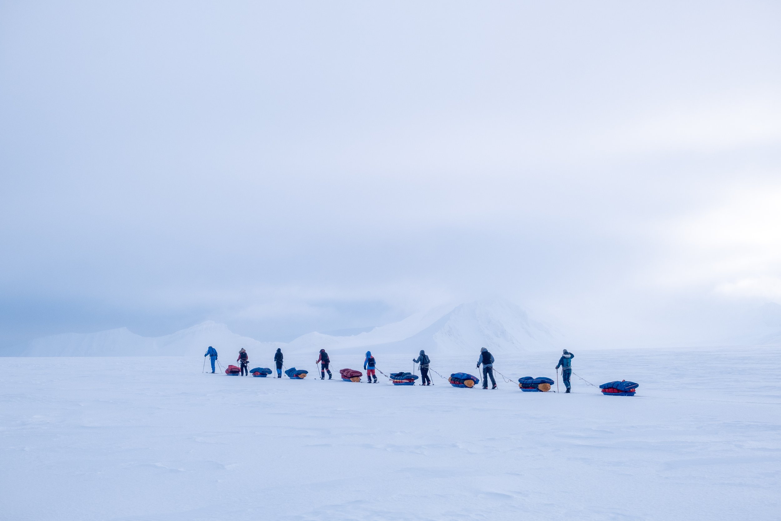 Cloudy on Sykorabreen