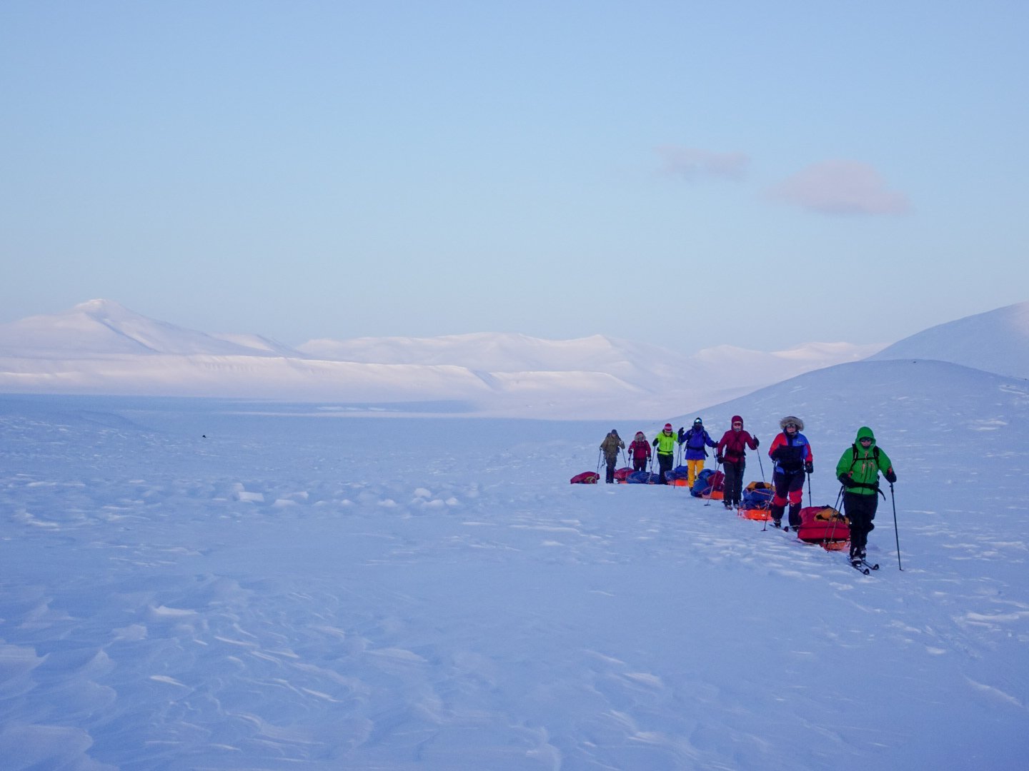 Svalbard på tvers. Svalbard East to West. Svalbard Crossing. Spitsbergen crossing. 