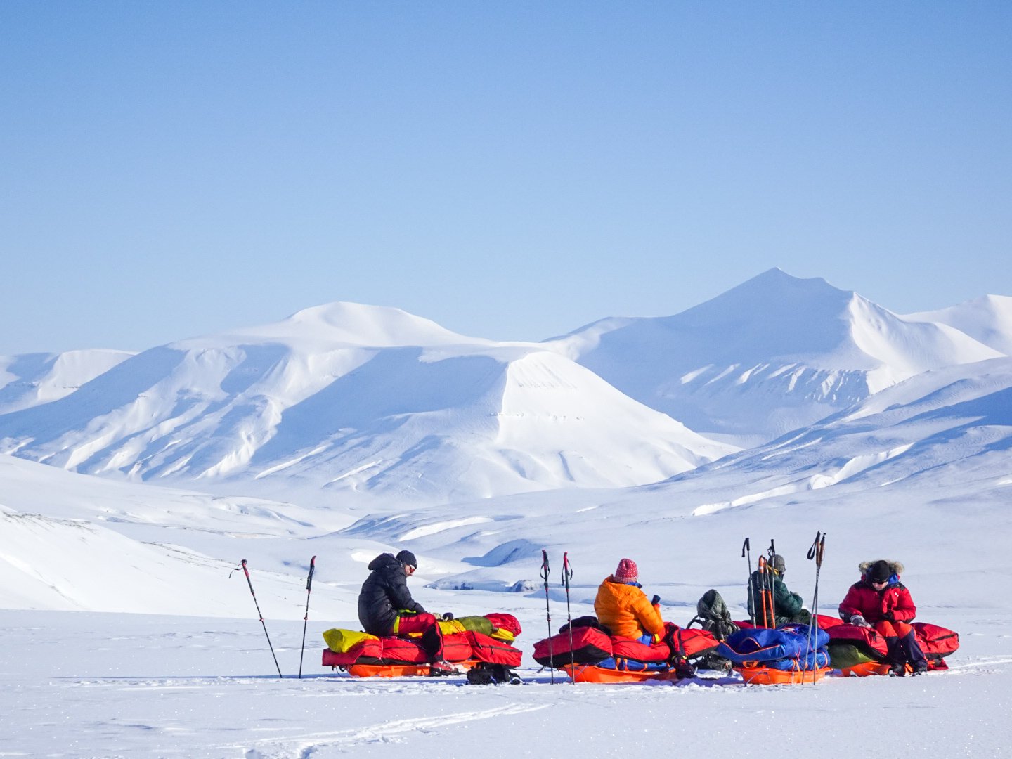 Svalbard på tvers. Svalbard East to West. Svalbard Crossing. Spitsbergen crossing. 
