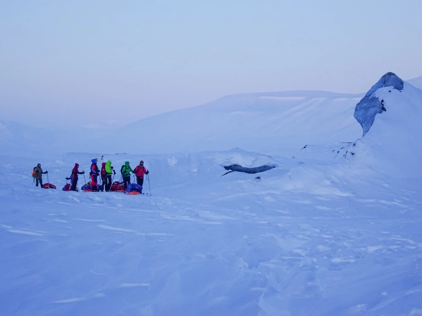 Svalbard på tvers. Svalbard East to West. Svalbard Crossing. Spitsbergen crossing. 