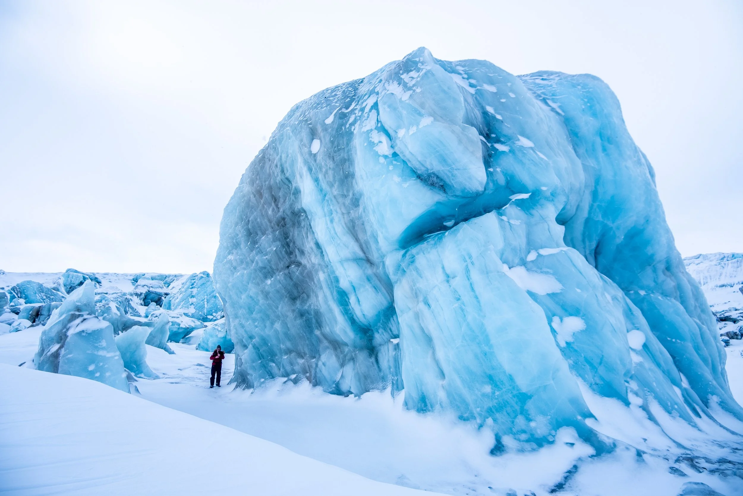 Isfjell på Svalbard på labgs 