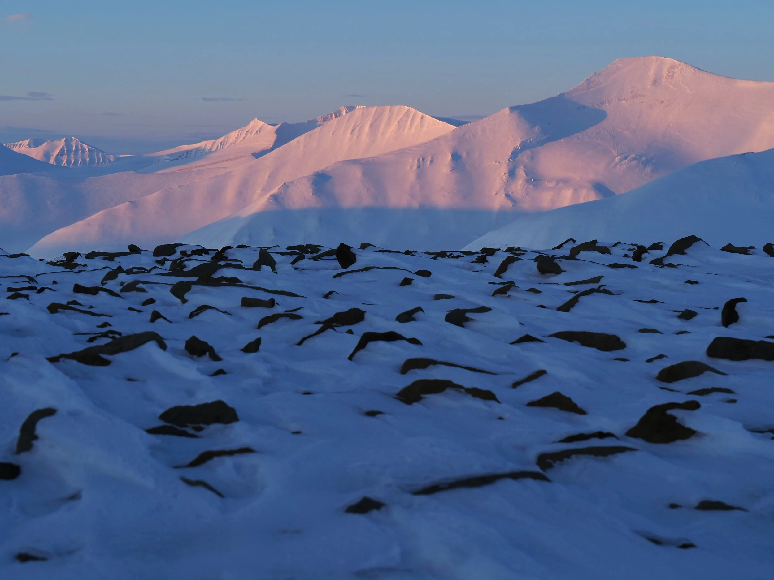Mountains in sunset