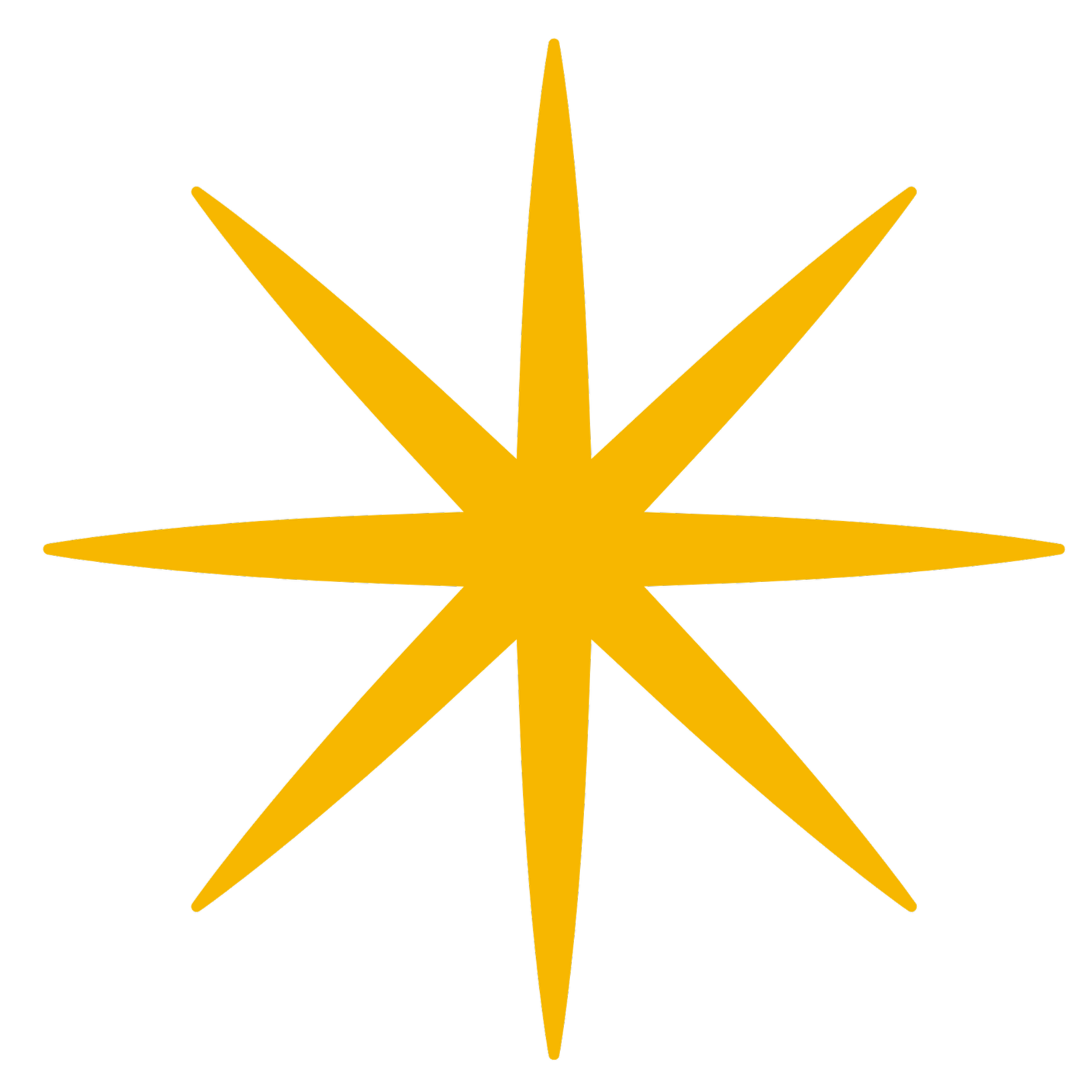 Gold starburst design.