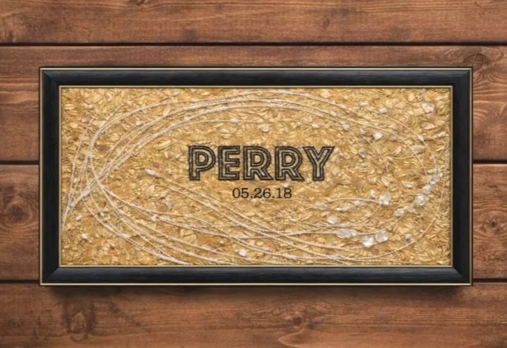 Wedding bouquet preservation in Columbus, Ohio as artwork, The Great Gatsby themed.