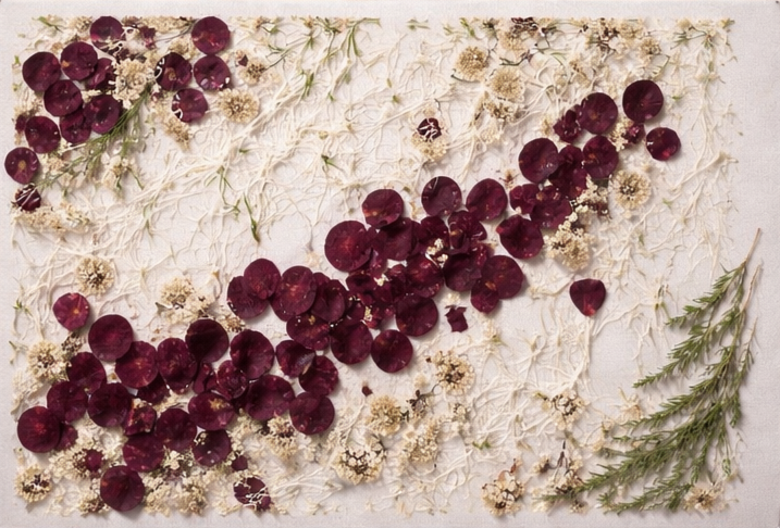 Floral preservation on canvas in Columbus, Ohio.