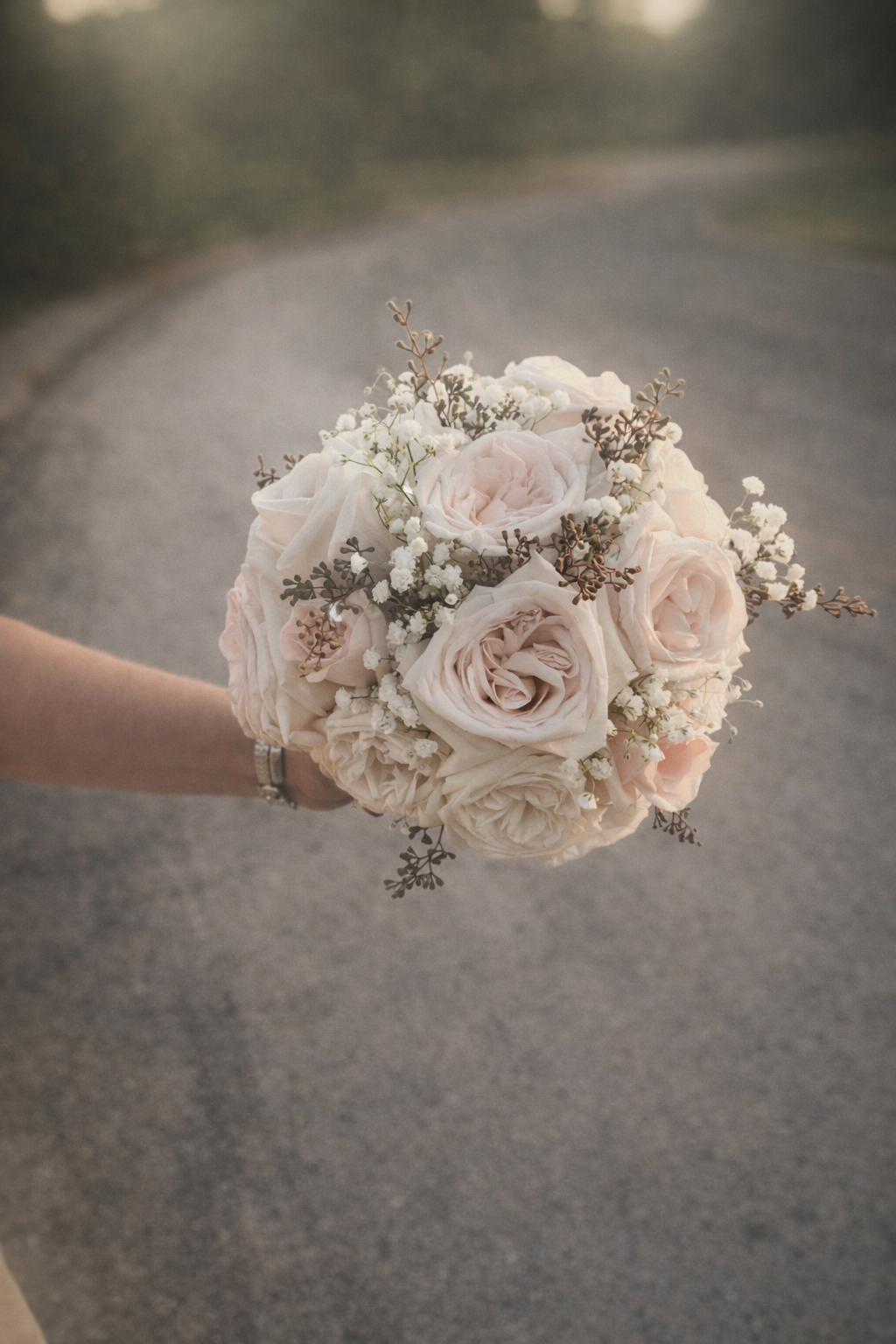 Beautiful wedding bouquet before being preserved as art.