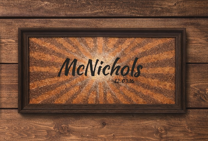 Wedding florals preserved as bespoke art on canvas.