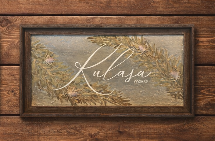 Wedding bouquet preserved in Columbus, Ohio as bespoke artwork customized with name and wedding date.