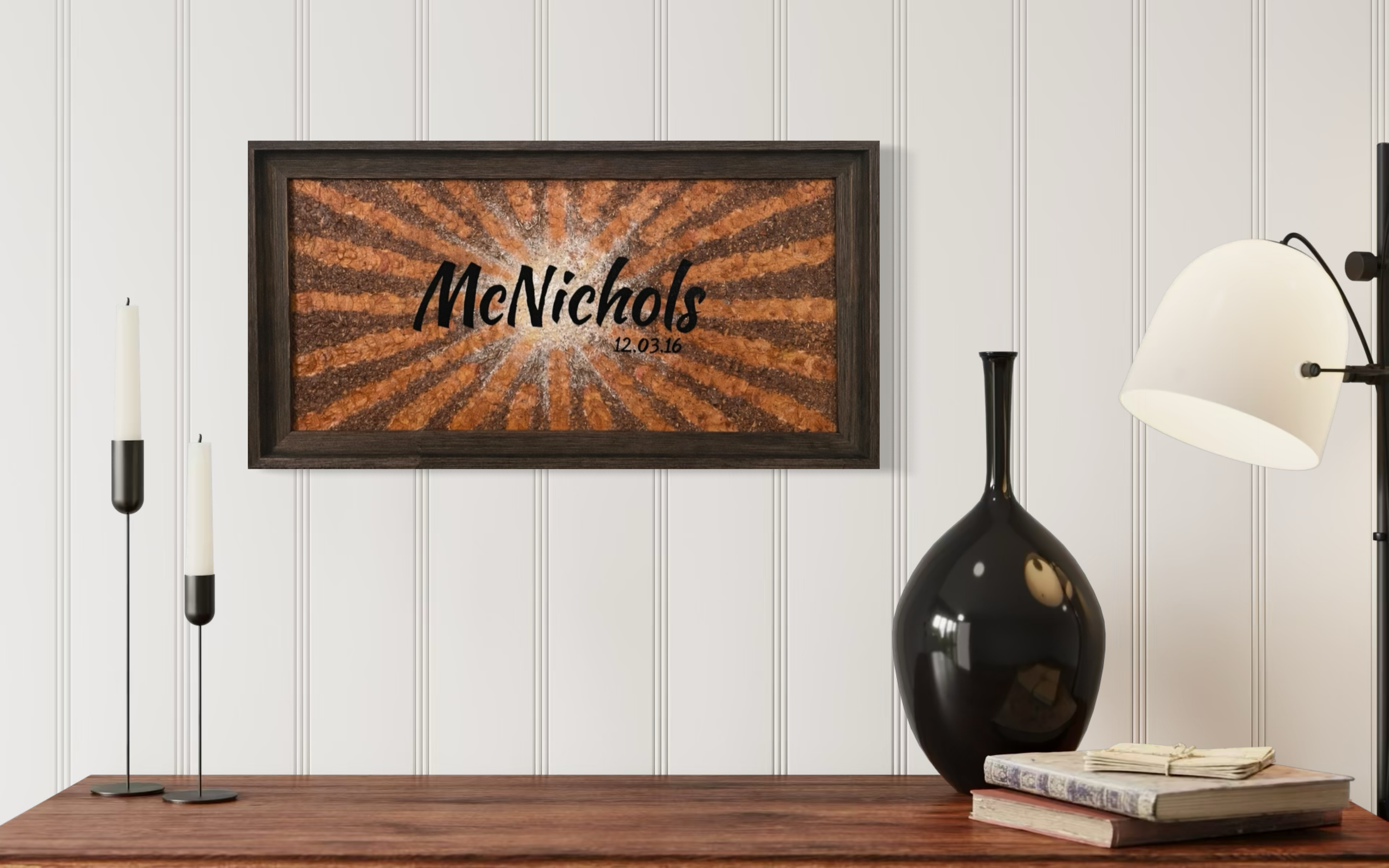 Wedding bouquet transformed into custom artwork in Columbus Ohio