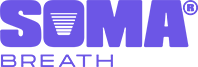 SOMA Breath logo with purple and black text on a white background