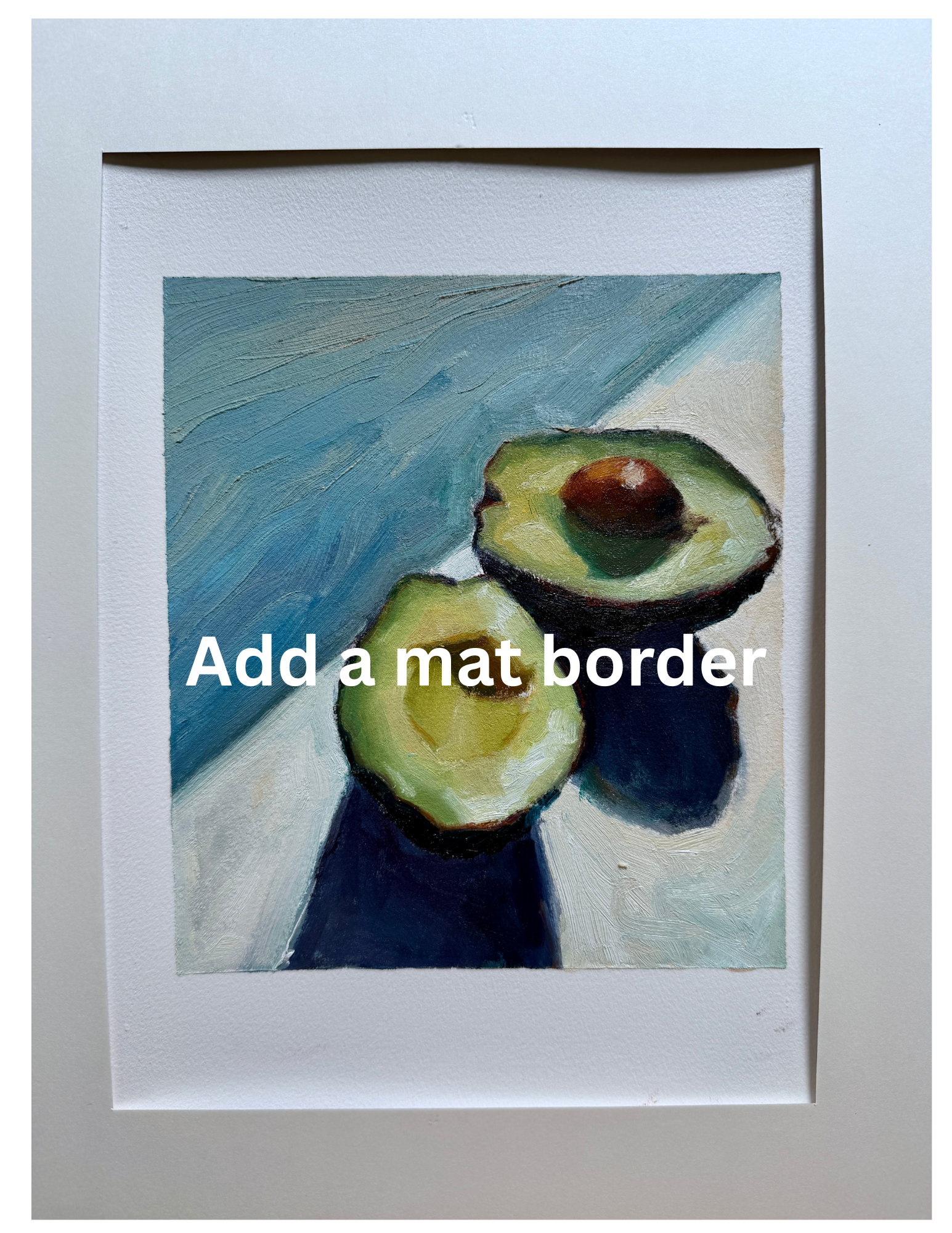 12x16" acid free mat (for 9x12" paintings)