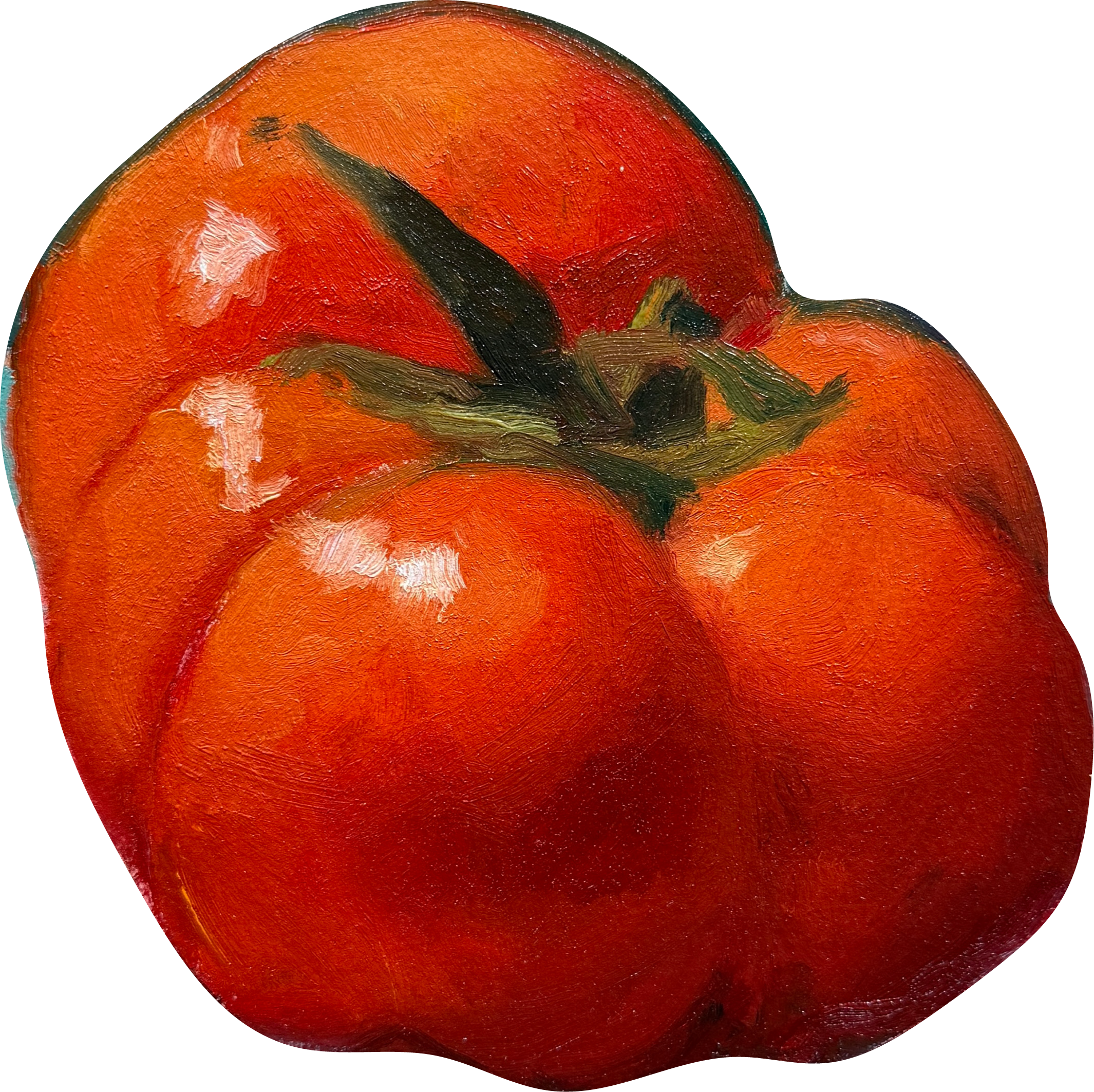 tomato die-cut sticker