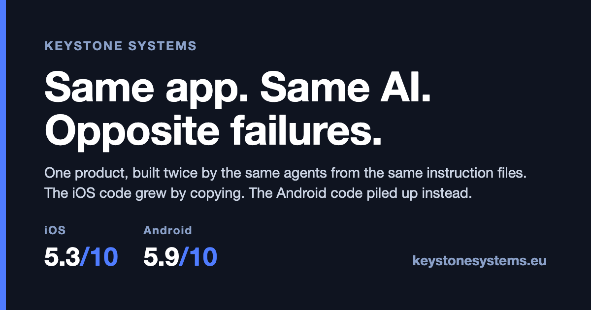 I audited the same vibe coded app on iOS and Android. Here is what the AI did differently.