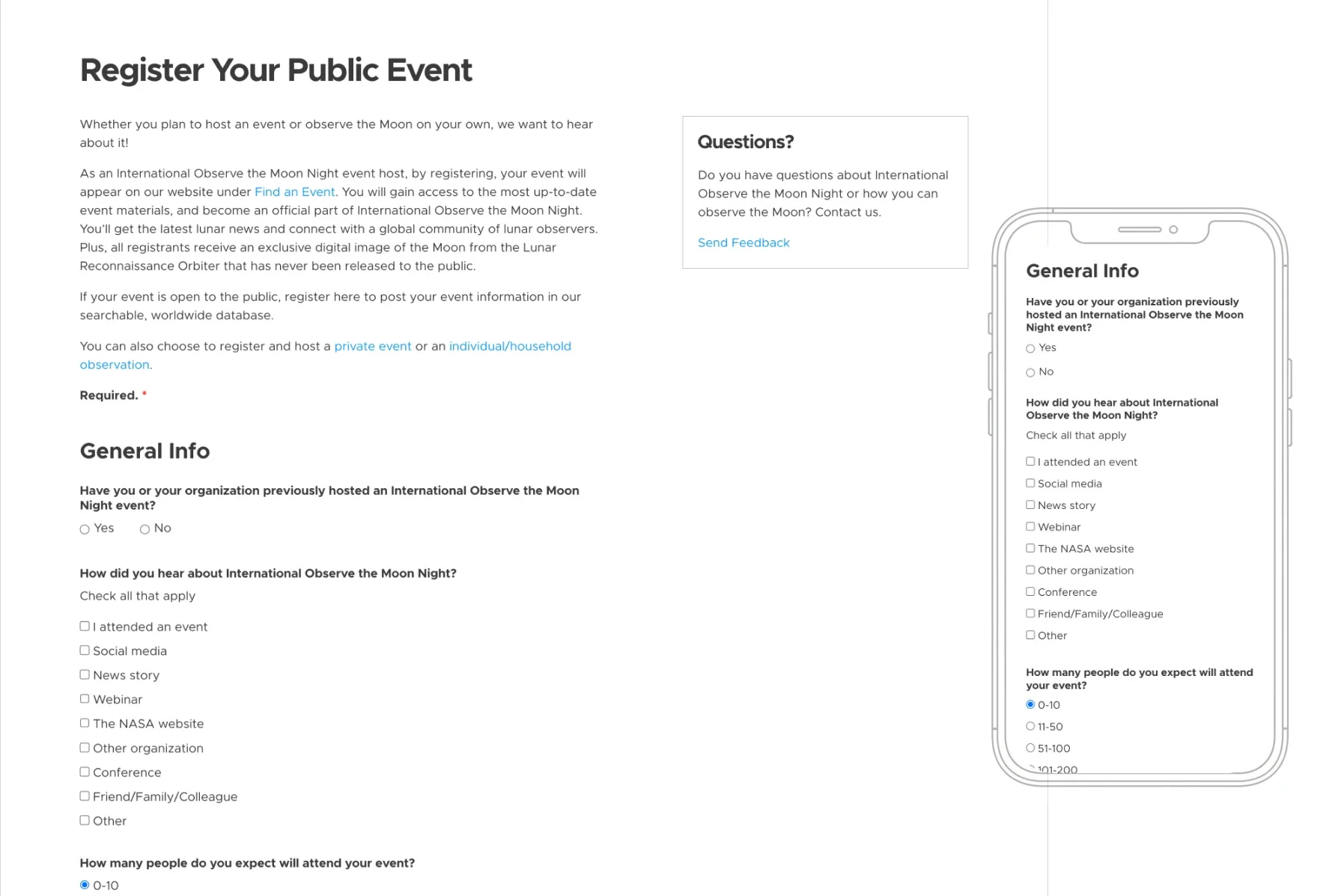 Desktop and mobile wireframes of registration page.