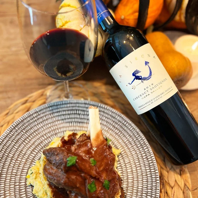 Recipe Pairing: La Sirena Cabernet Sauvignon with Cabernet-Braised Wild Boar Shank
