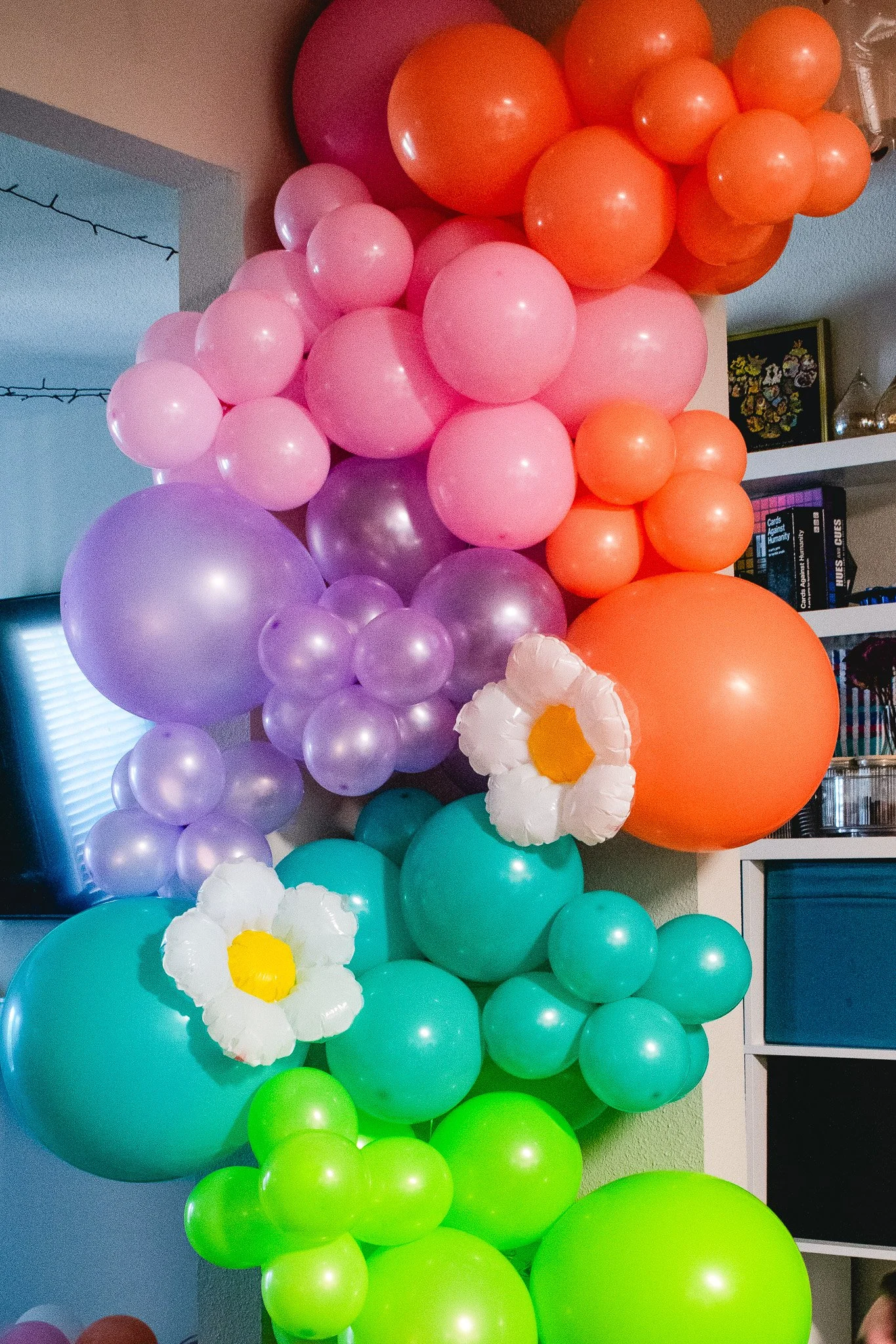 Kayeleigh's Rainbow Floral Balloon Arch
