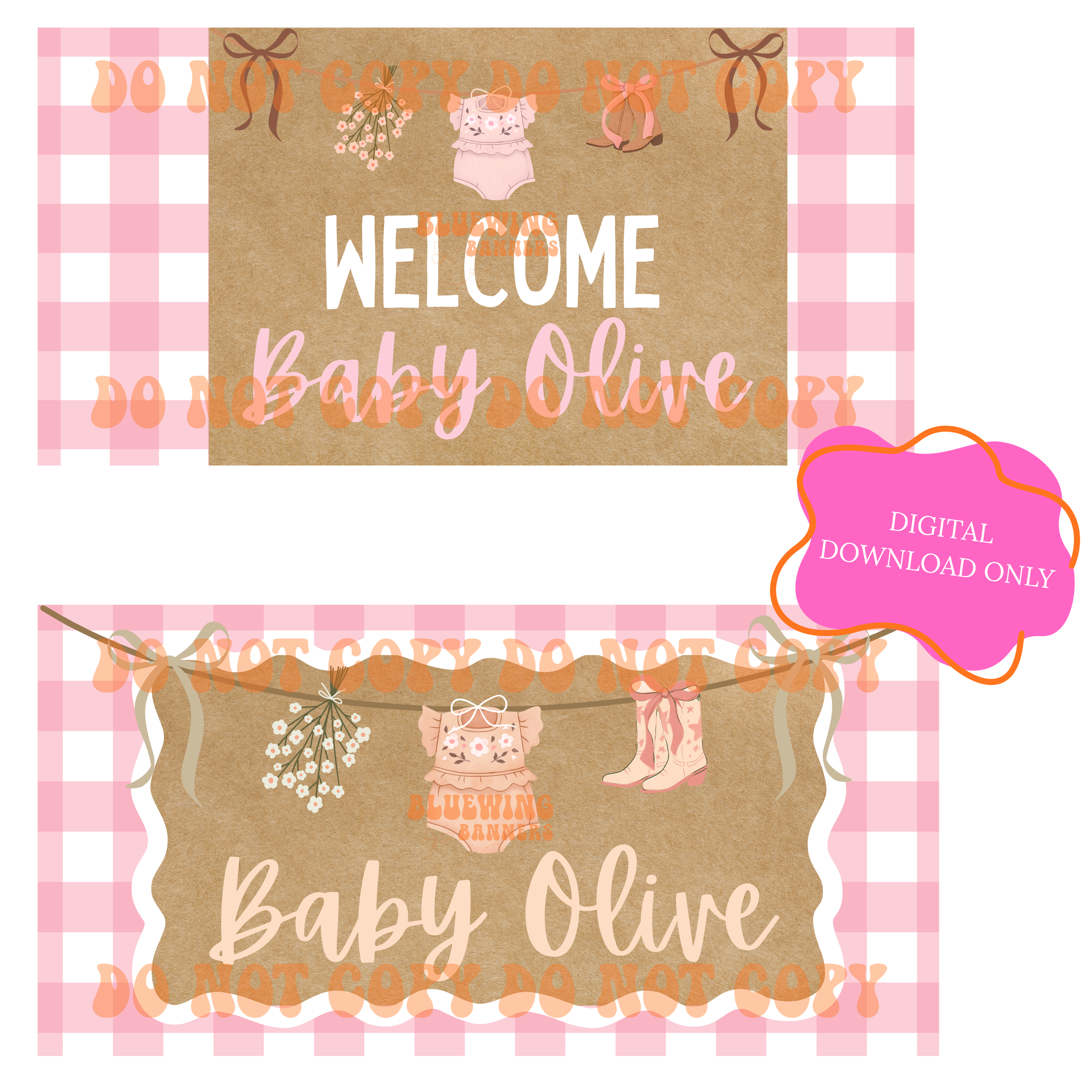 Baby Shower Mockup (DIGITAL DOWNLOAD ONLY)