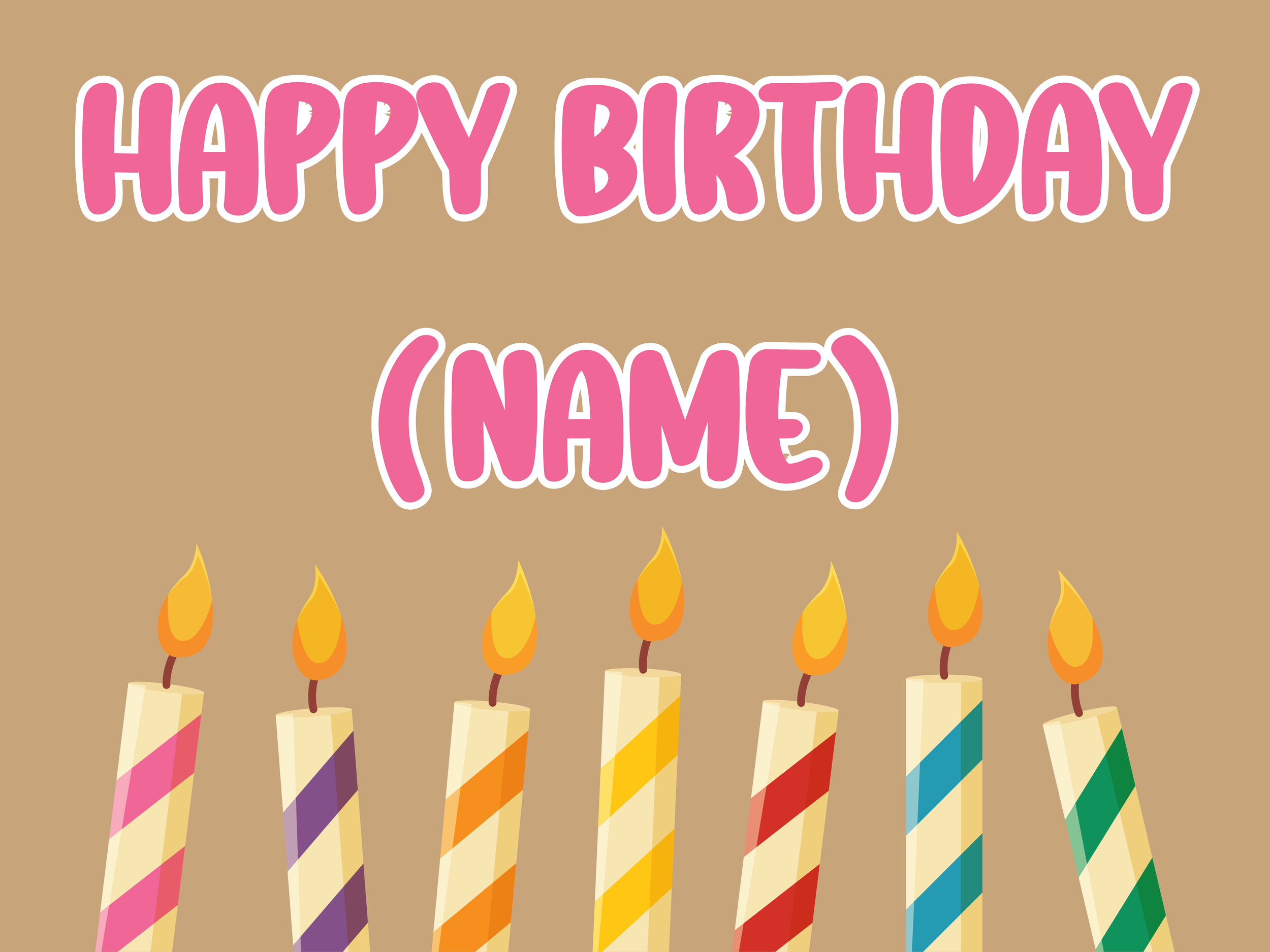 Happy Birthday Banner (Pre-Made)