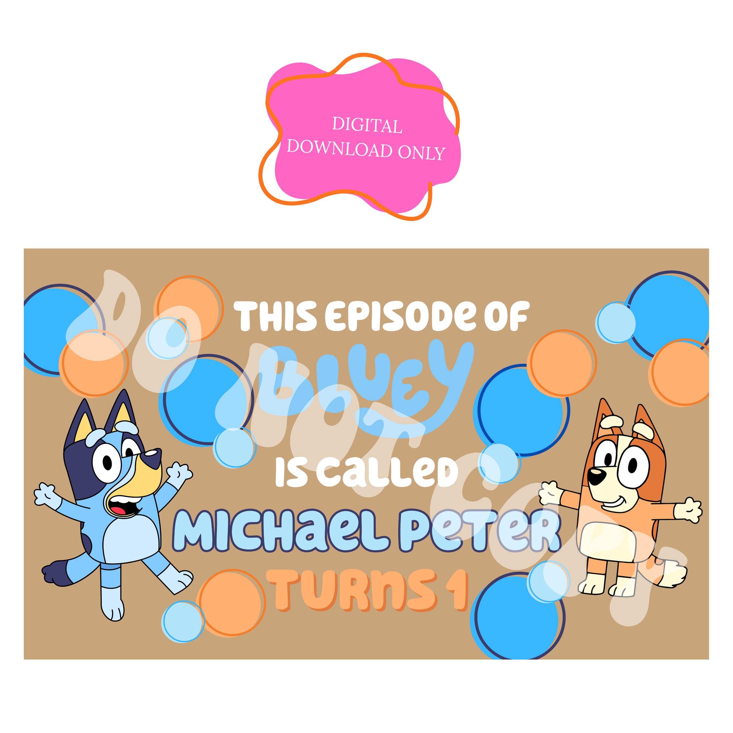 Birthday Banner Mockup (DIGITAL DOWNLOAD ONLY)
