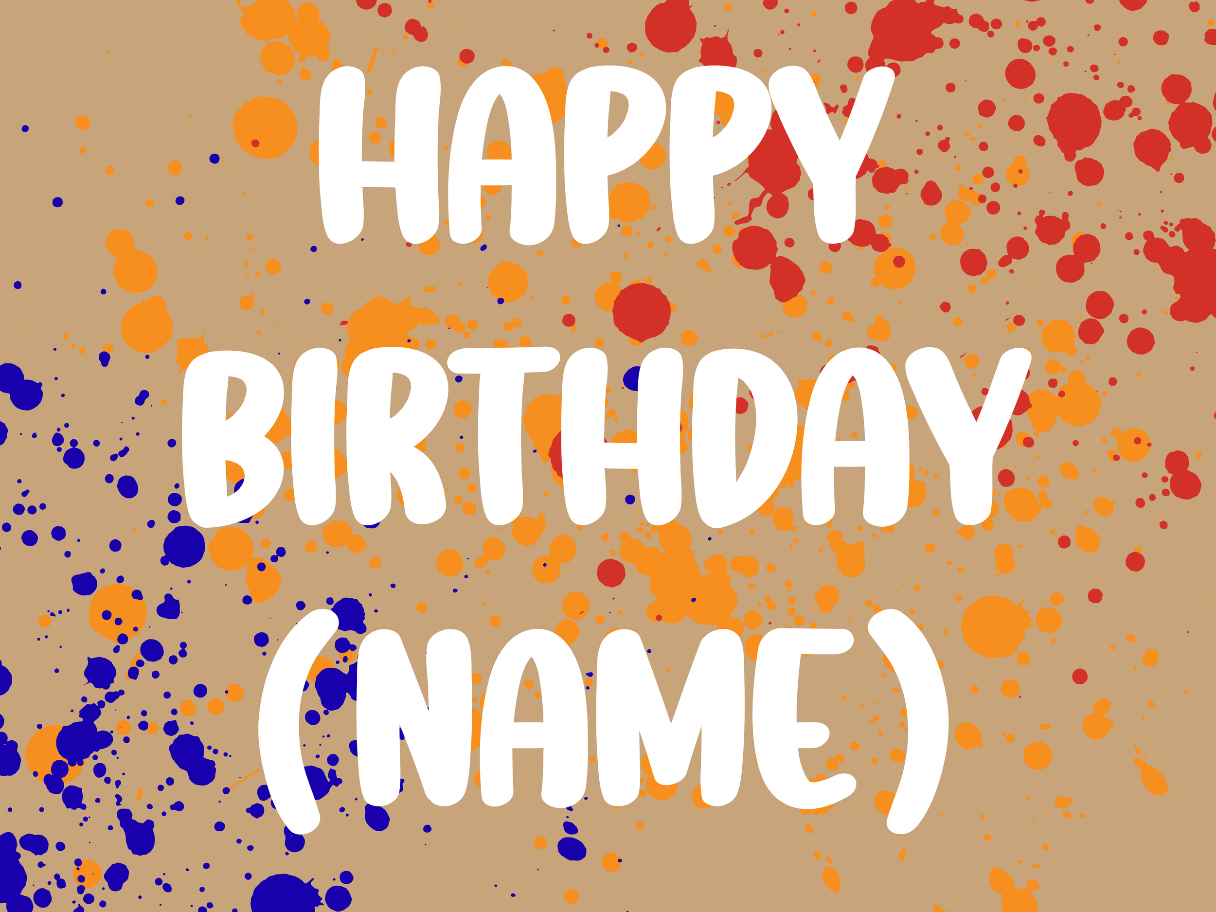 Happy Birthday Banner (Pre-Made)