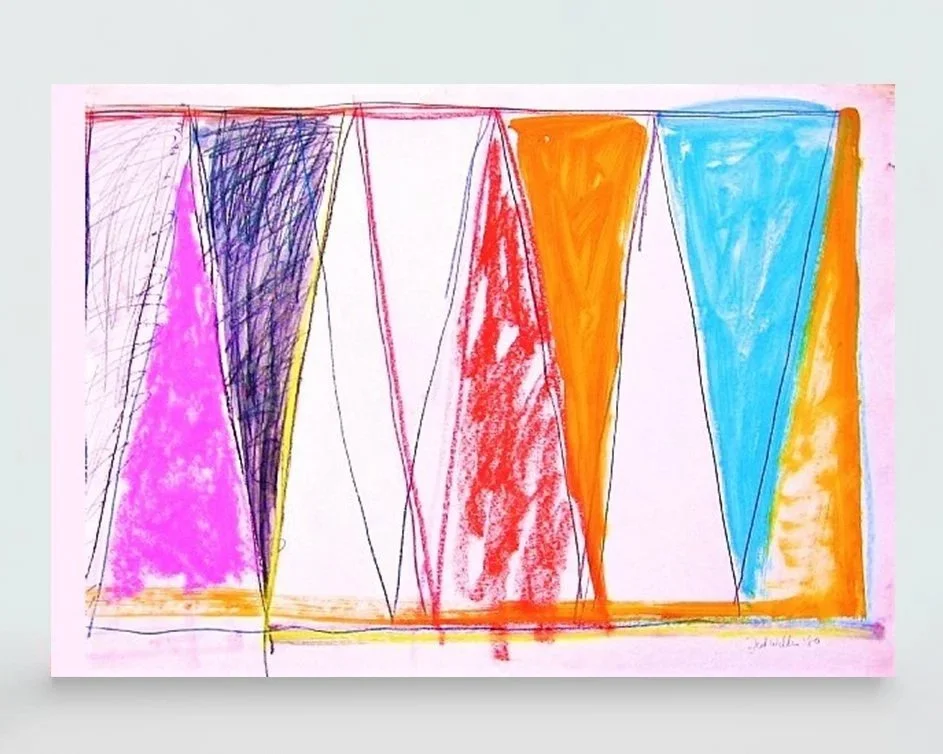 Scaffold 1...mixed media on paper, 26in./66cm. x 20in./51cm., 1980.