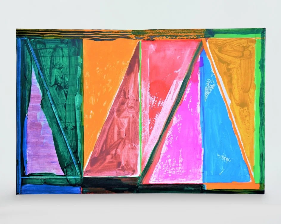Scaffold 6... mixed media on canvas, 24in./61cm., x 18in./56cm., 2921.