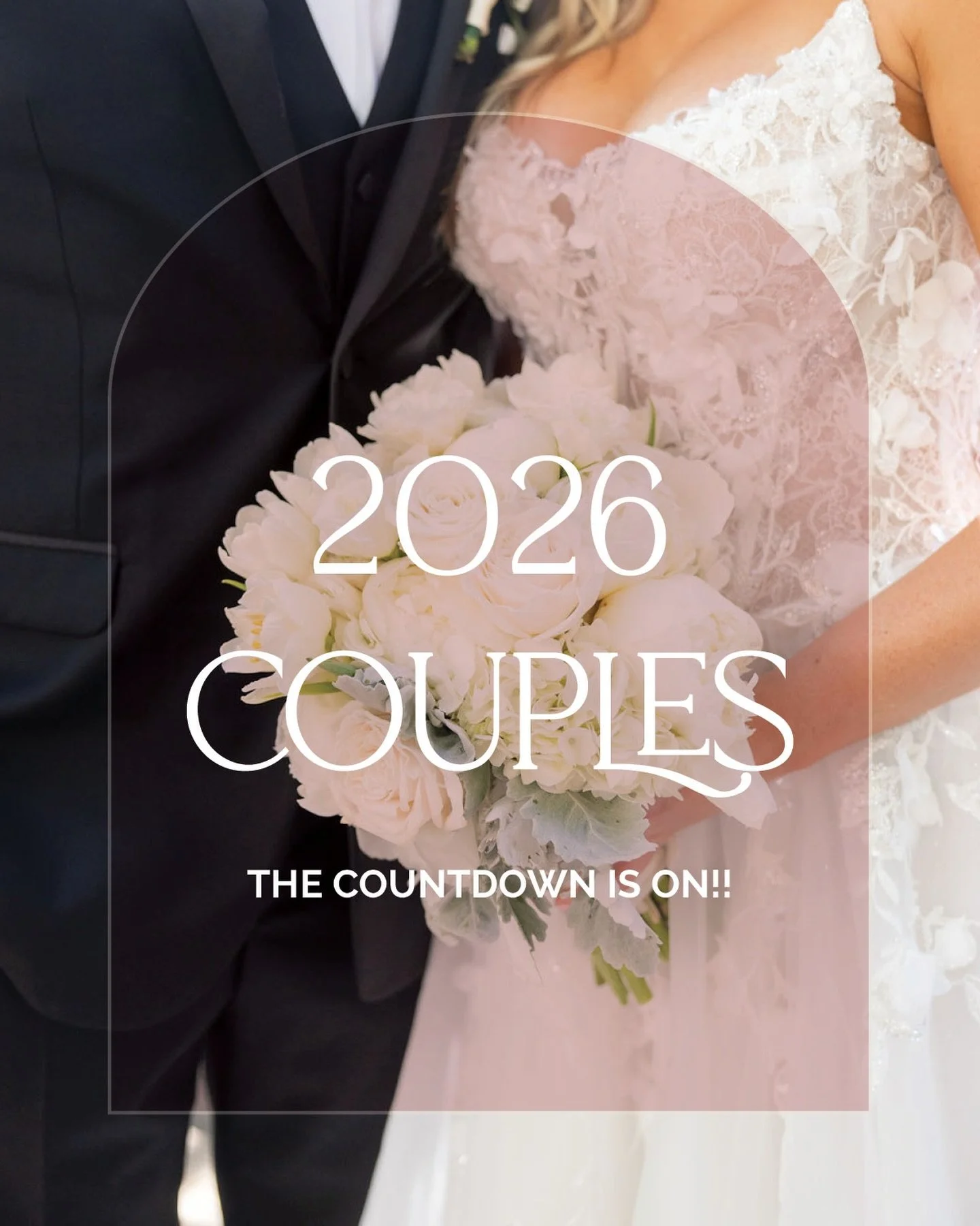 ✨2026 COUPLES &mdash; THE COUNTDOWN IS ON!✨
Can you believe it? In just a couple of weeks, we&rsquo;ll officially be ringing in the year that you&rsquo;ve been dreaming about. 🥂 Whether you&rsquo;re already deep in planning or just starting to visua