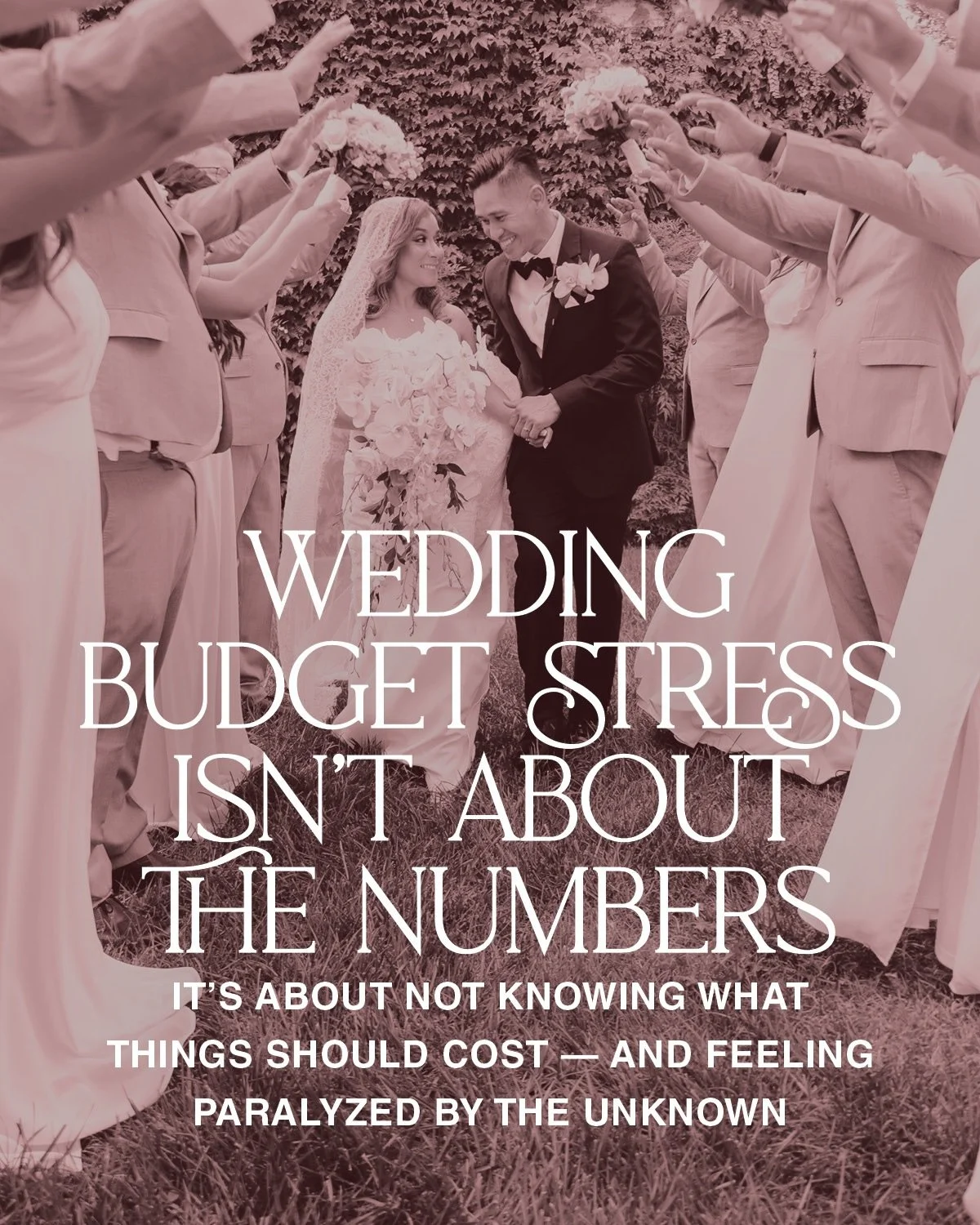 The #1 cause of wedding budget stress isn&rsquo;t overspending &mdash; it&rsquo;s not knowing what things should cost.

We see this all the time. Couples come to us with thoughtful visions and healthy budgets, yet feel completely stuck because they d