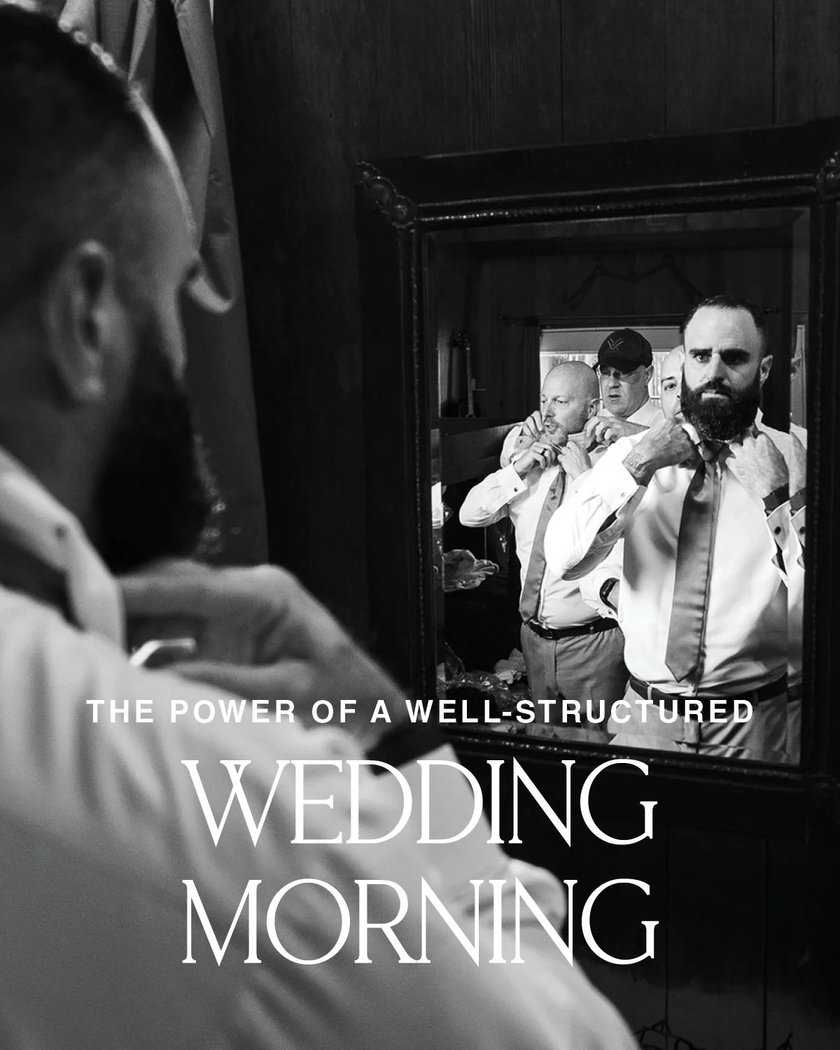 Your wedding morning sets the tone for your entire day. Not the d&eacute;cor. Not the timeline. Not the first look.
 It all begins right here &mdash; in the quiet, beautiful hours before everything unfolds.

A thoughtful morning means: 
✨ getting-rea