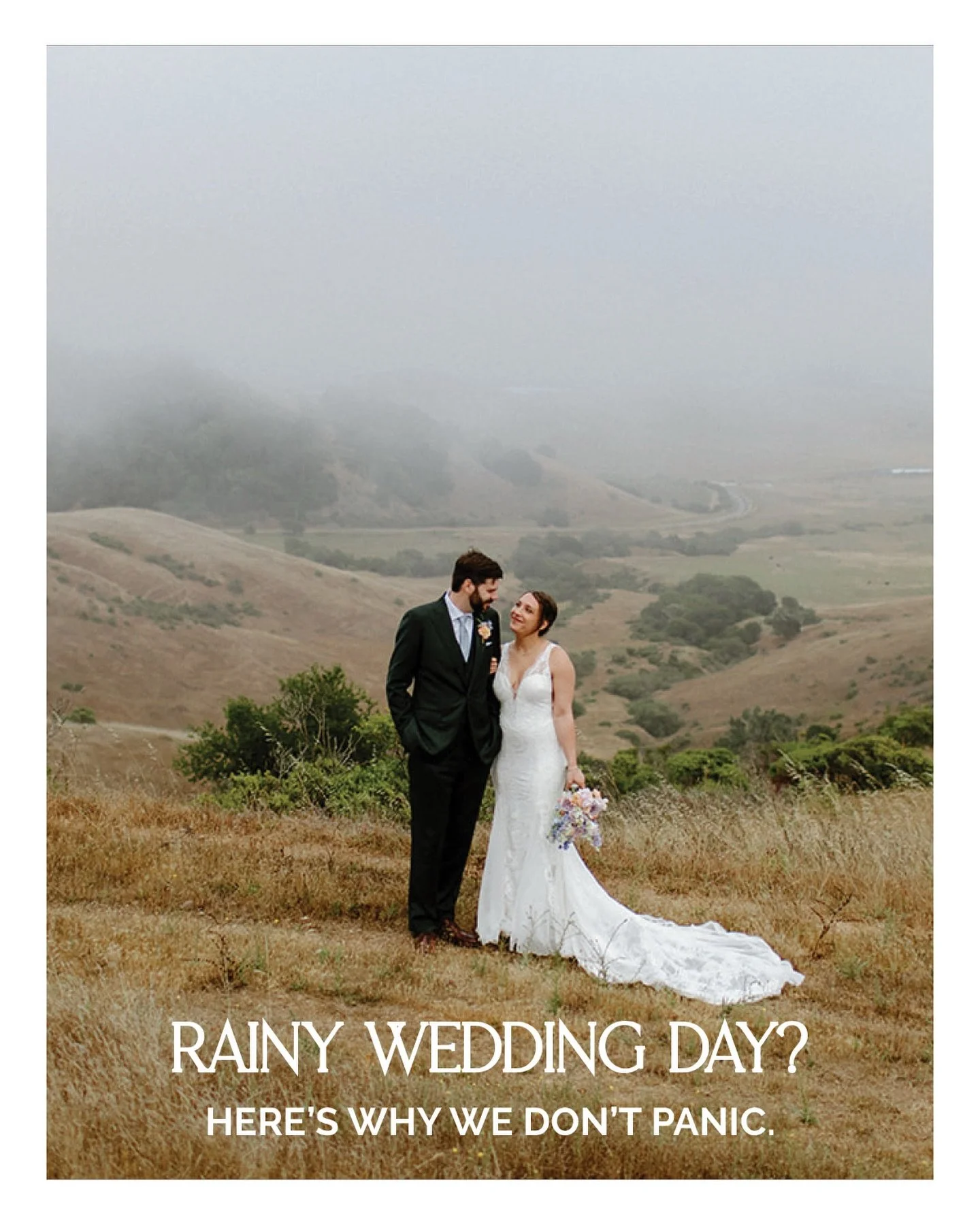 Rain on your wedding day isn&rsquo;t bad luck &mdash; it&rsquo;s a different kind of magic.
 Soft light. Cozy textures. Heartfelt ceremonies. 

Gorgeous portraits. We&rsquo;ve seen some of the most romantic weddings happen in the rain.

What really m